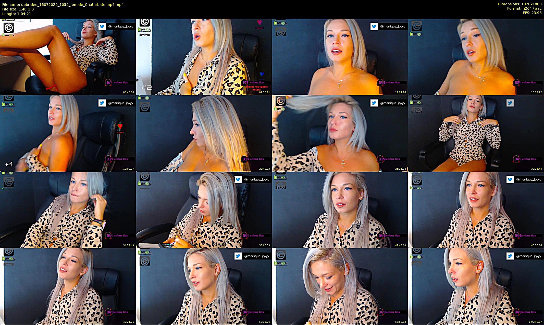 debralee — 65 minute Chaturbate female cam show recording, 1080p, Jul 16, 2020