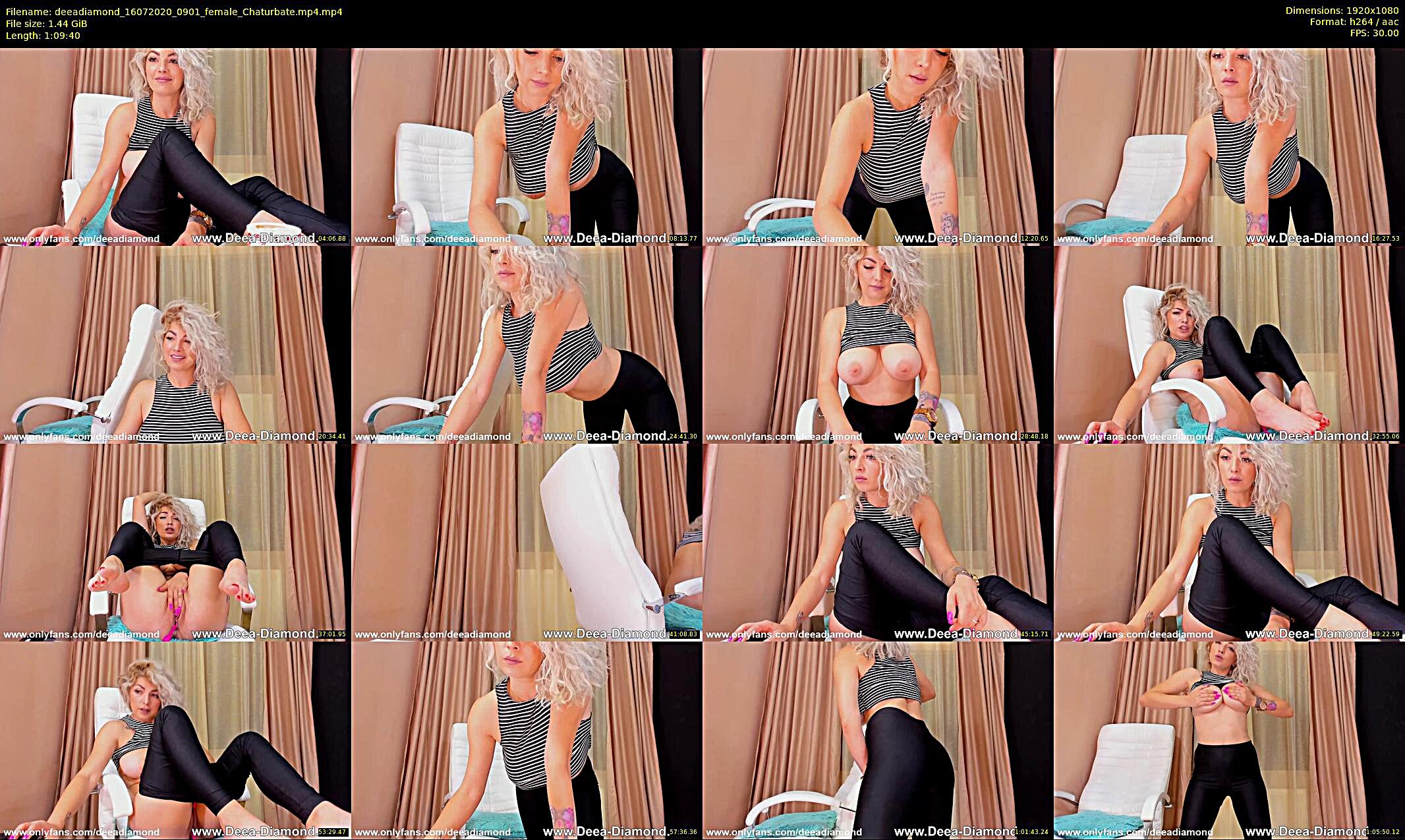 deeadiamond — 70 minute Chaturbate female cam show recording, 1080p, Jul 16, 2020