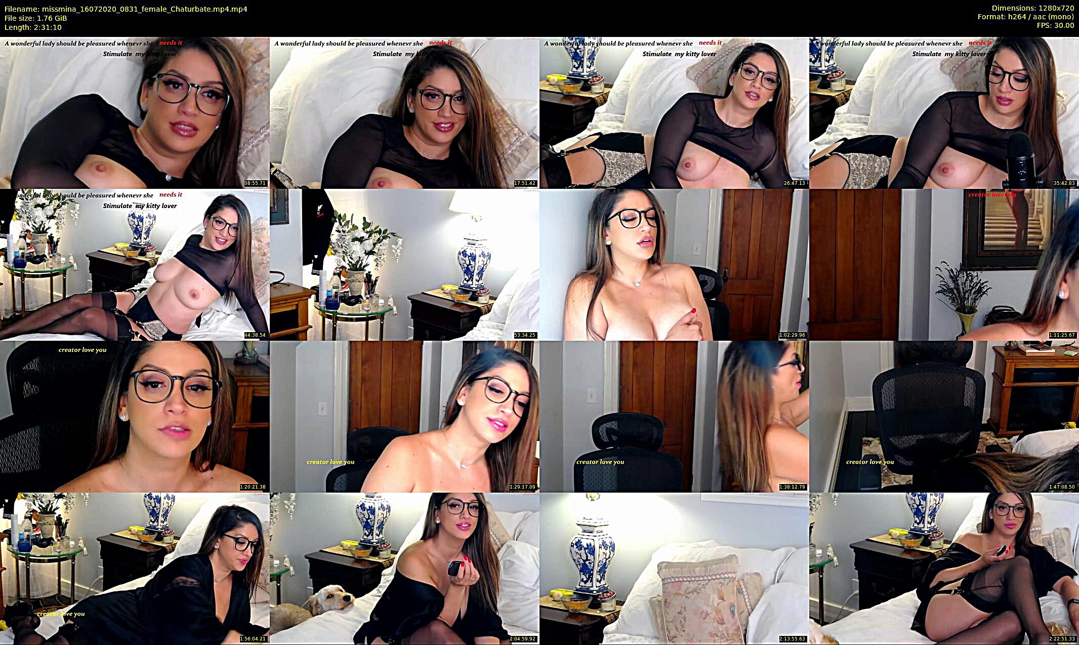 missmina — 152 minute Chaturbate female cam show recording, 720p, Jul 16, 2020
