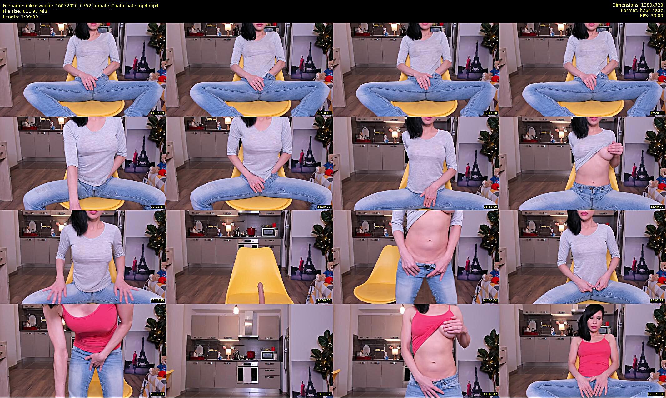 nikkisweetie — 70 minute Chaturbate female cam show recording, 720p, Jul 16, 2020
