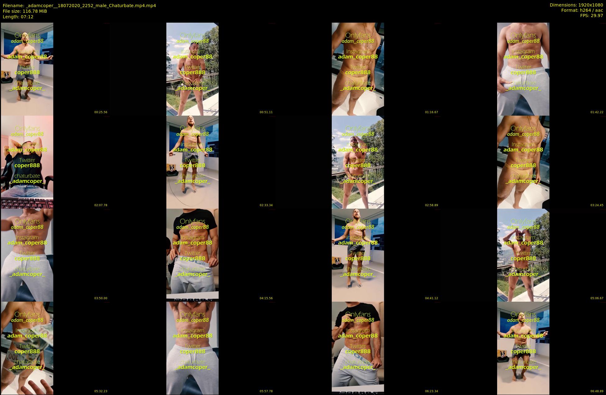 _adamcoper_ — 8 minute Chaturbate male cam show recording, 1080p, Jul 18, 2020