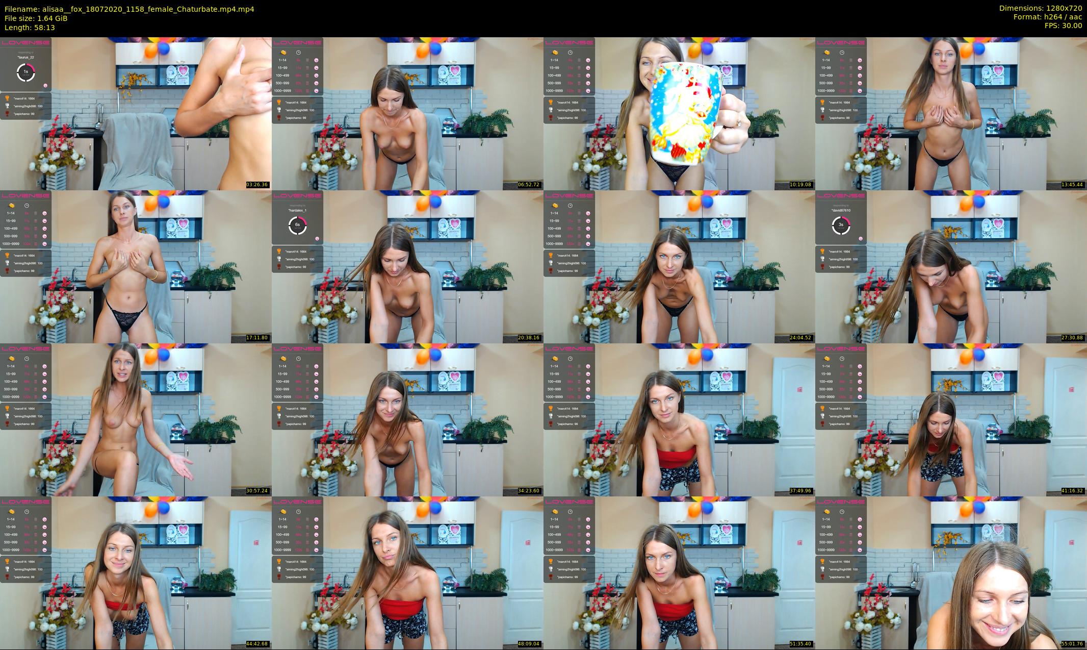 alisaa__fox — 59 minute Chaturbate female cam show recording, 720p, Jul 18, 2020