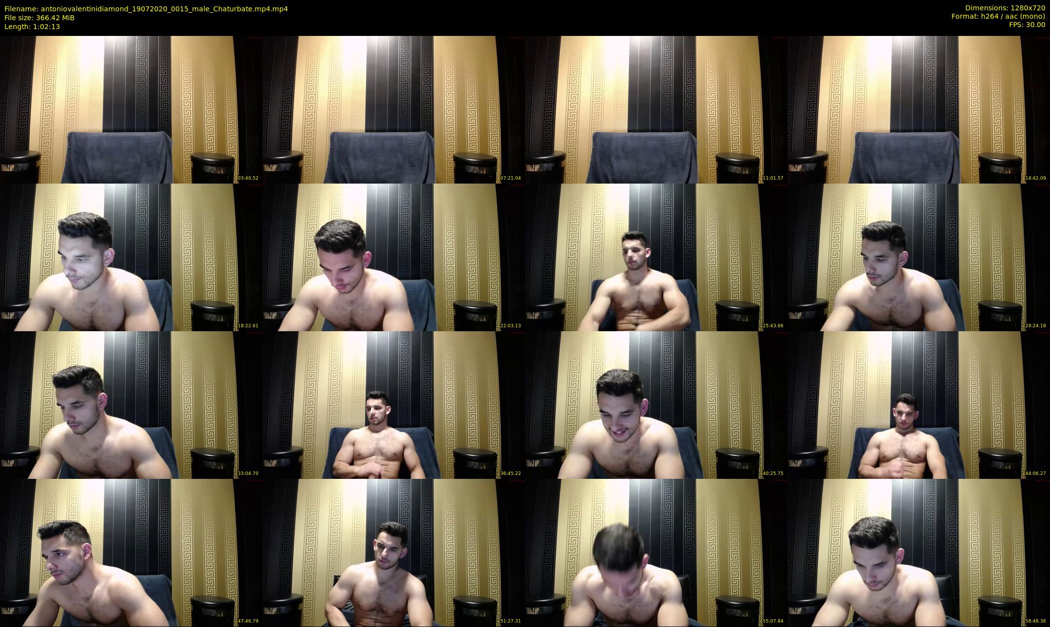 antoniovalentinidiamond — 63 minute Chaturbate male cam show recording, 720p, Jul 19, 2020