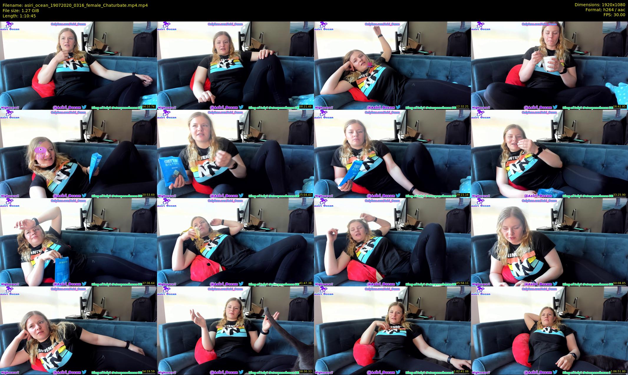 asiri_ocean — 71 minute Chaturbate female cam show recording, 1080p, Jul 19, 2020