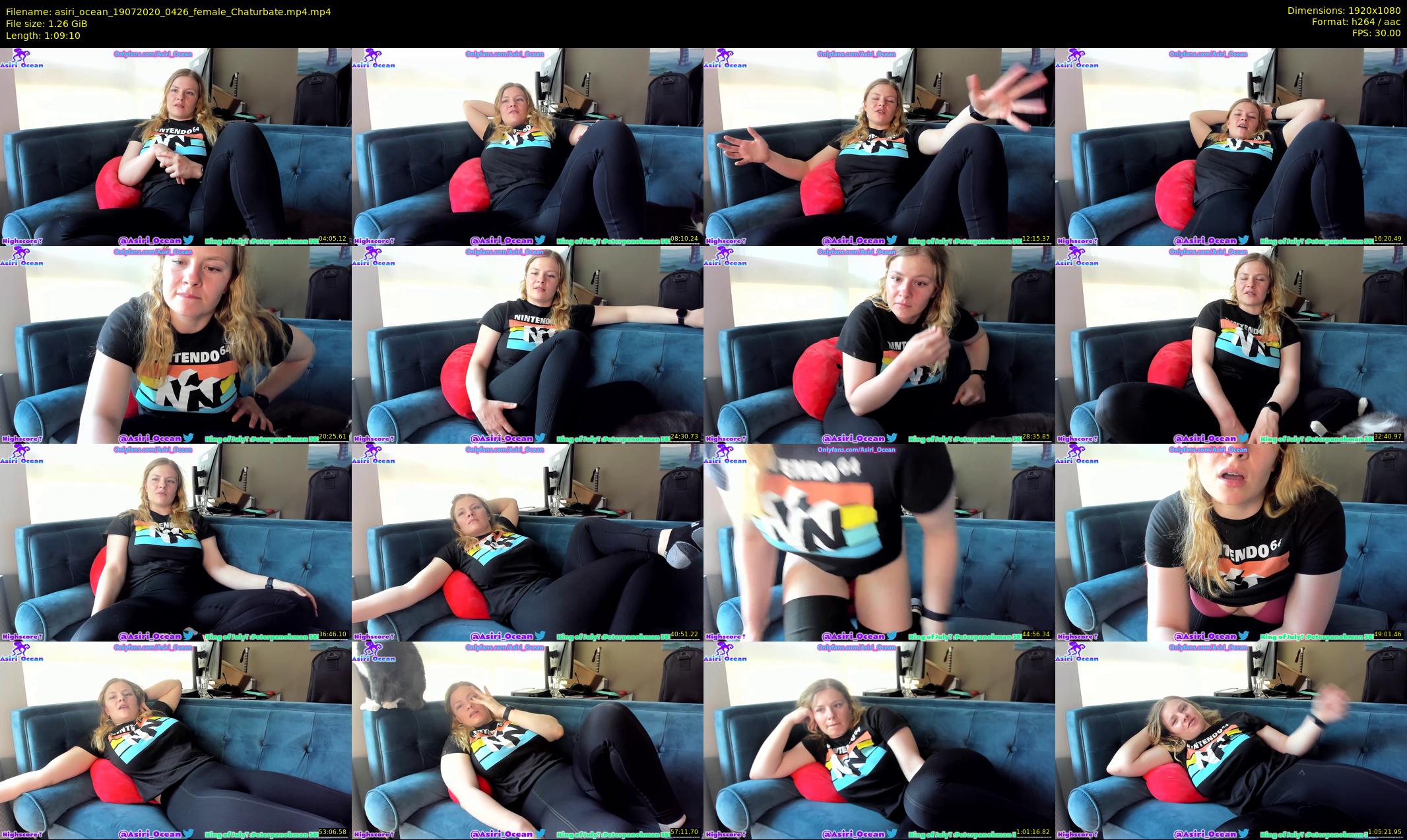 asiri_ocean — 70 minute Chaturbate female cam show recording, 1080p, Jul 19, 2020