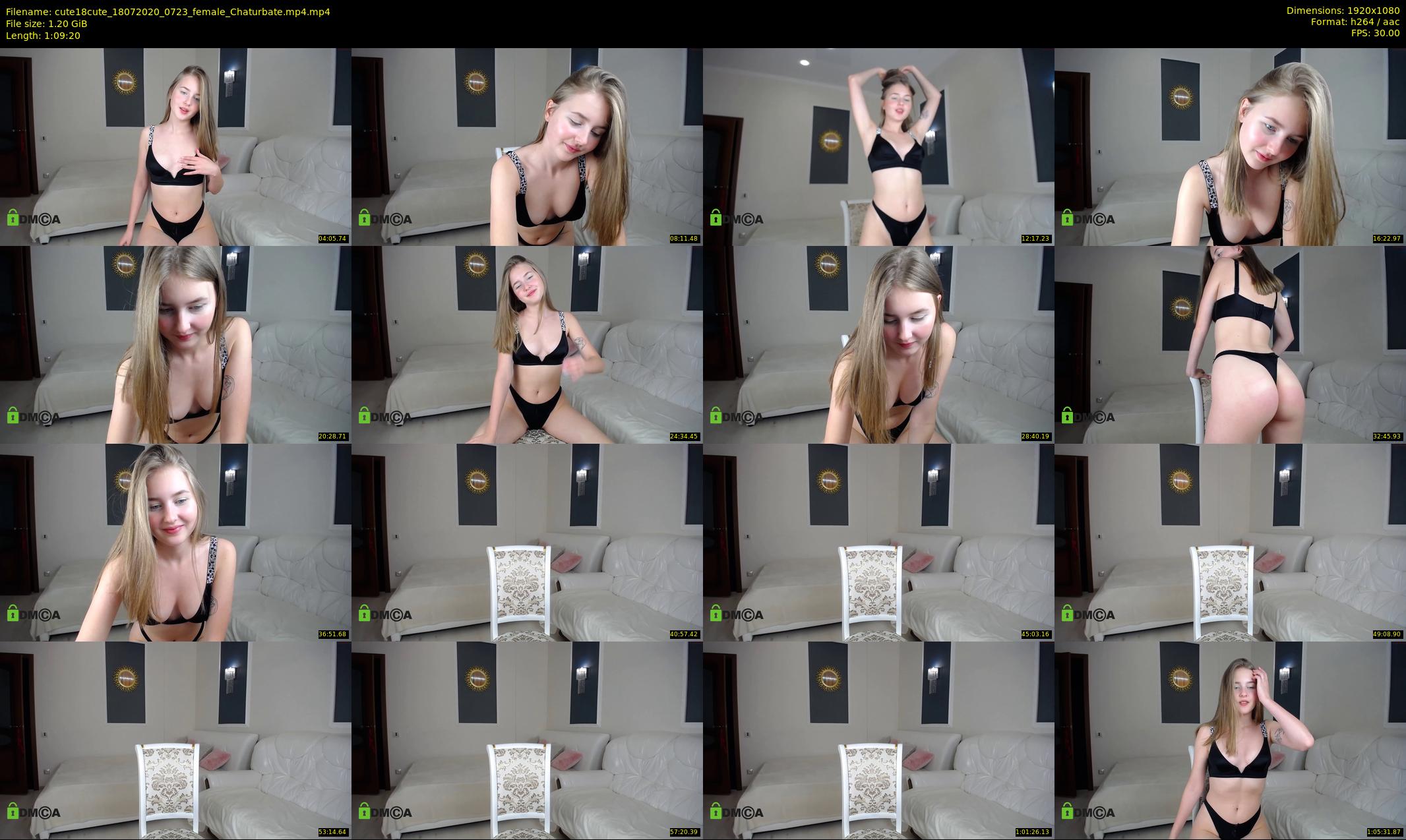 cute18cute — 70 minute Chaturbate female cam show recording, 1080p, Jul 18, 2020