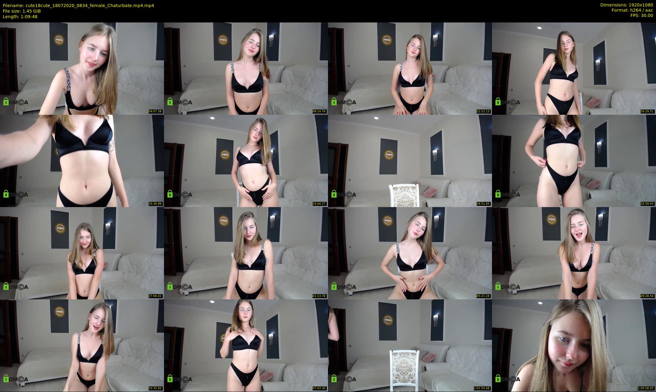 cute18cute — 70 minute Chaturbate female cam show recording, 1080p, Jul 18, 2020