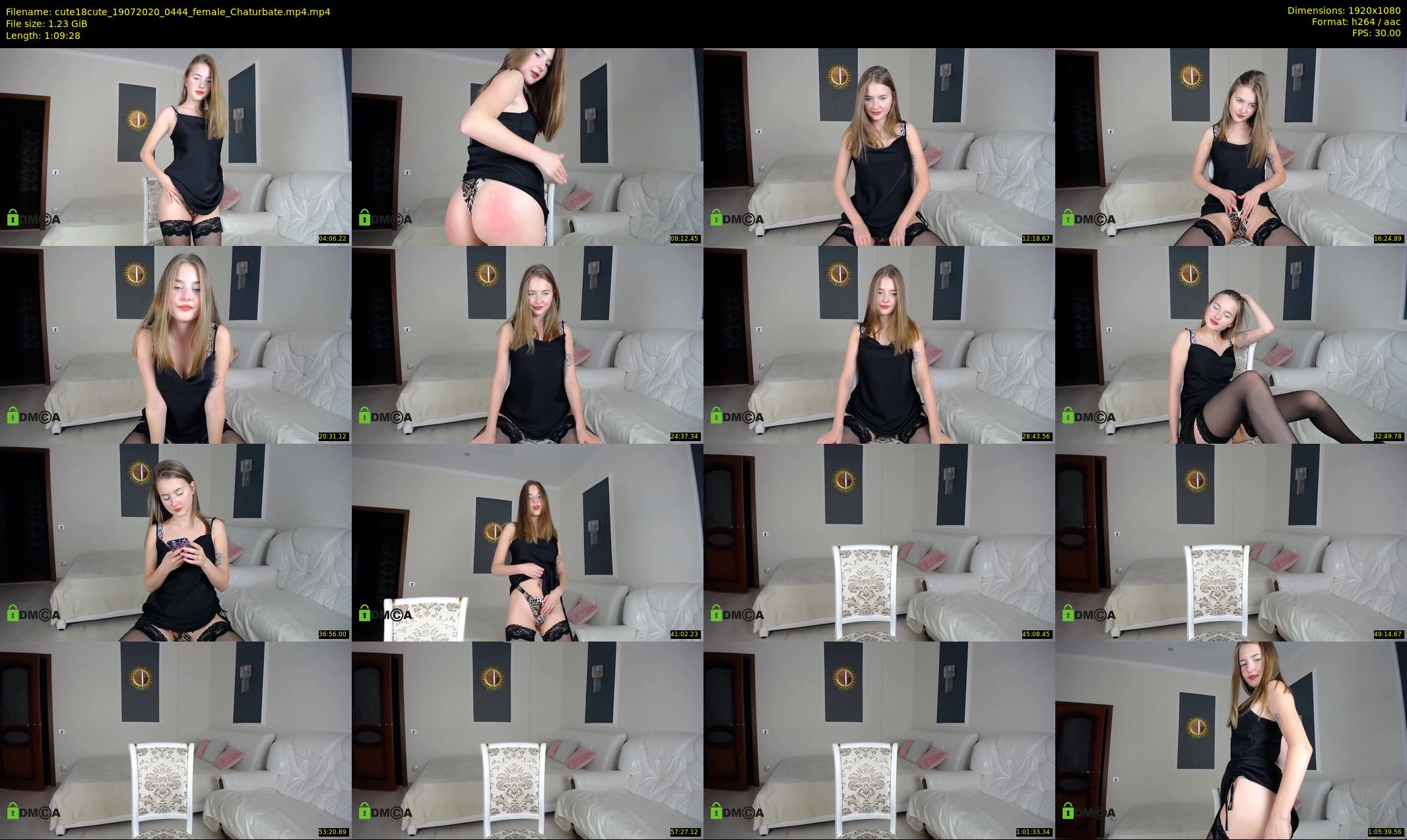 cute18cute — 70 minute Chaturbate female cam show recording, 1080p, Jul 19, 2020