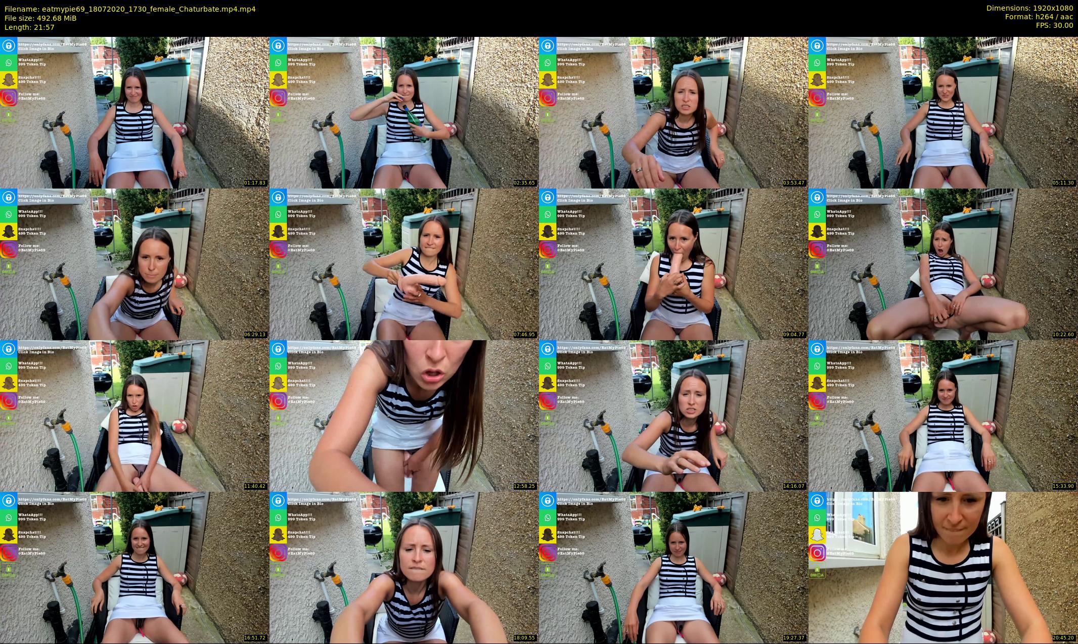 eatmypie69 — 22 minute Chaturbate female cam show recording, 1080p, Jul 18, 2020