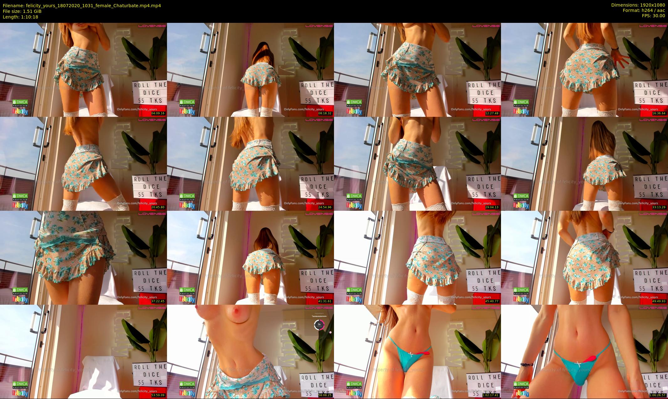 felicity_yours — 71 minute Chaturbate female cam show recording, 1080p, Jul 18, 2020