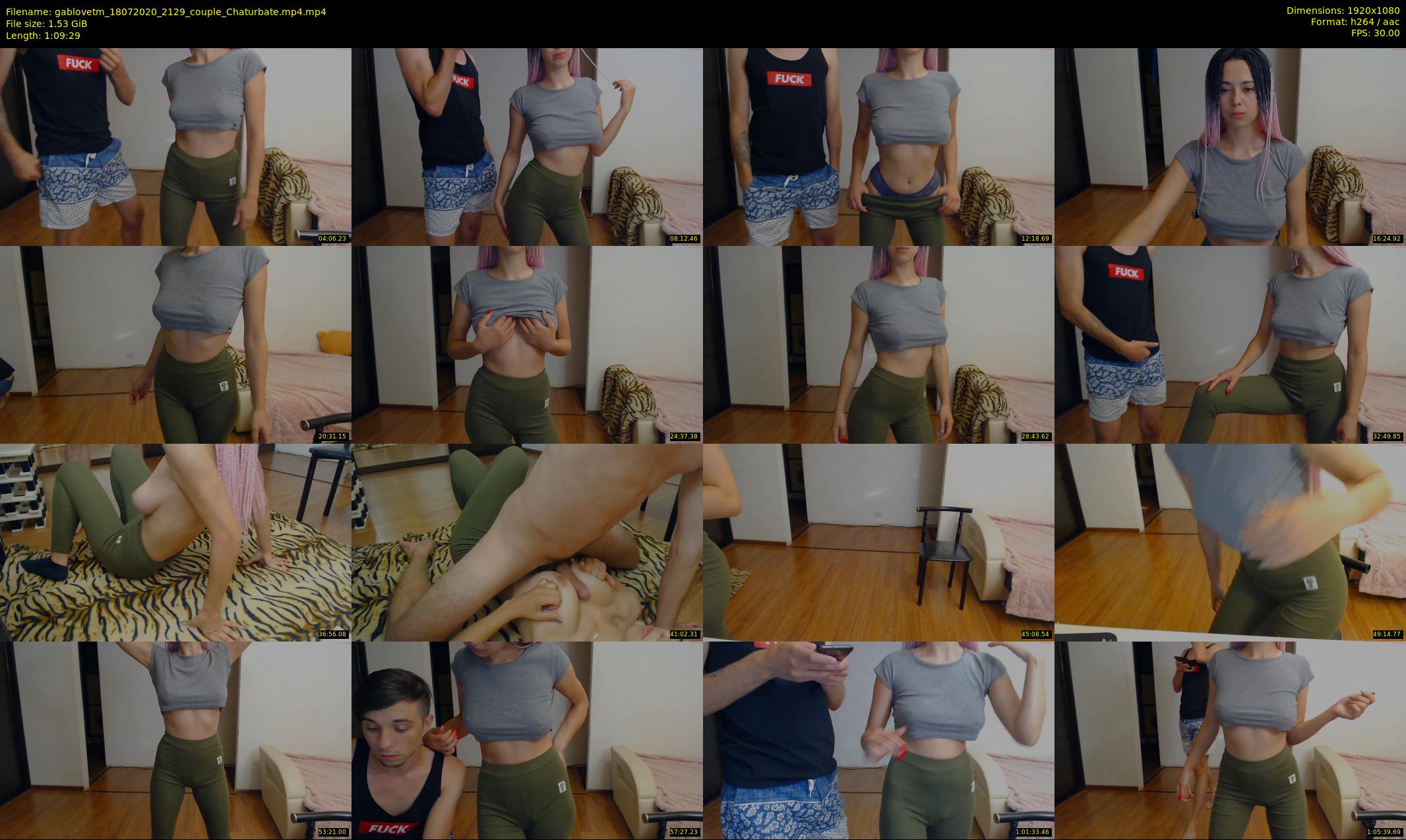 gablovetm — 70 minute Chaturbate couple cam show recording, 1080p, Jul 18, 2020