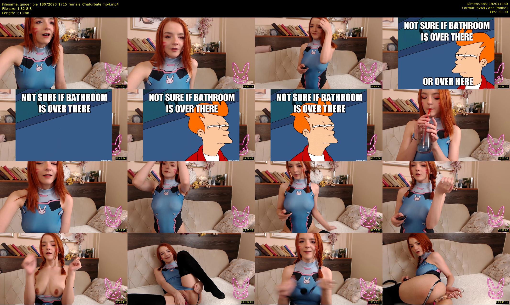 ginger_pie — 74 minute Chaturbate female cam show recording, 1080p, Jul 18, 2020