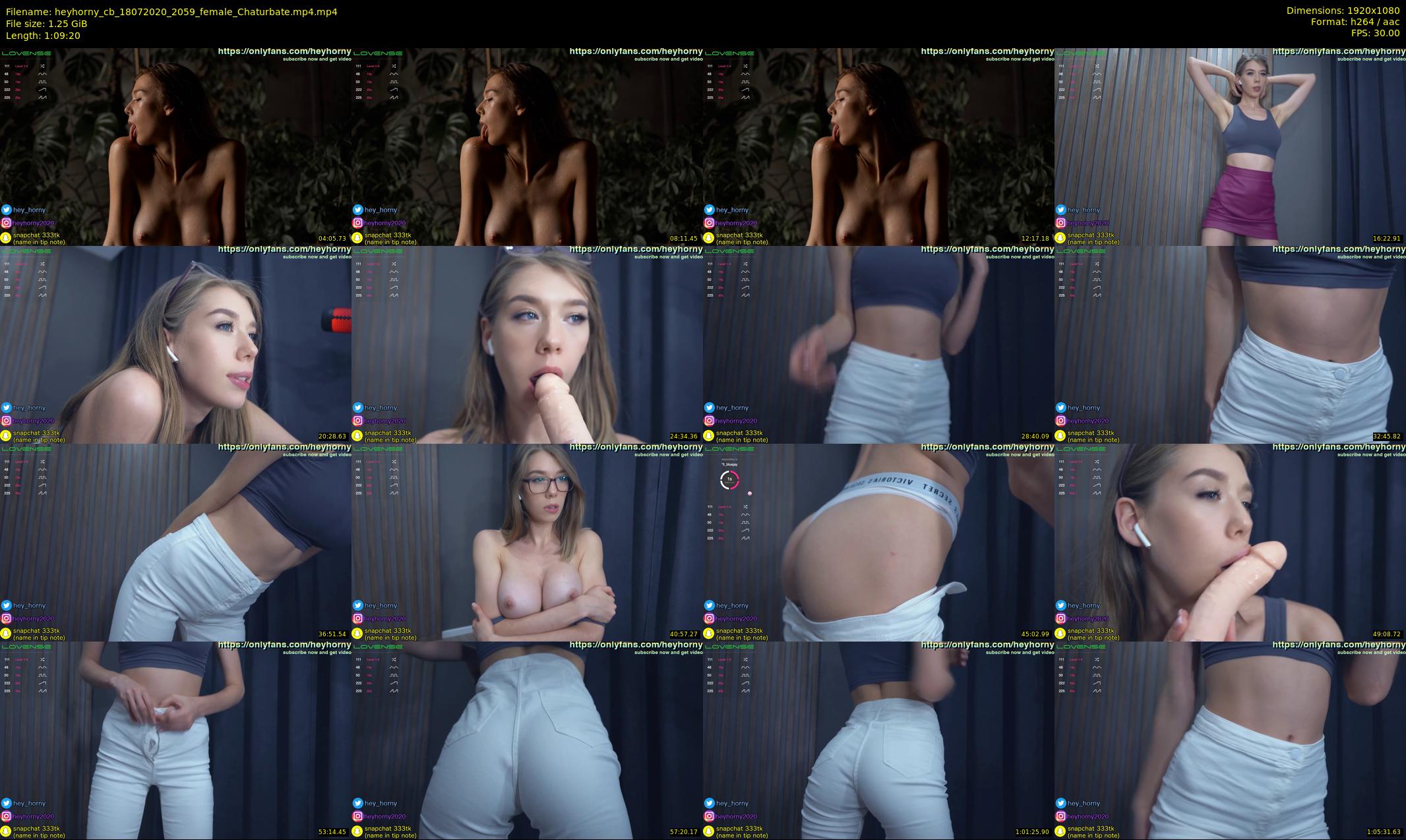 heyhorny_cb — 70 minute Chaturbate couple cam show recording, 1080p, Jul 18, 2020