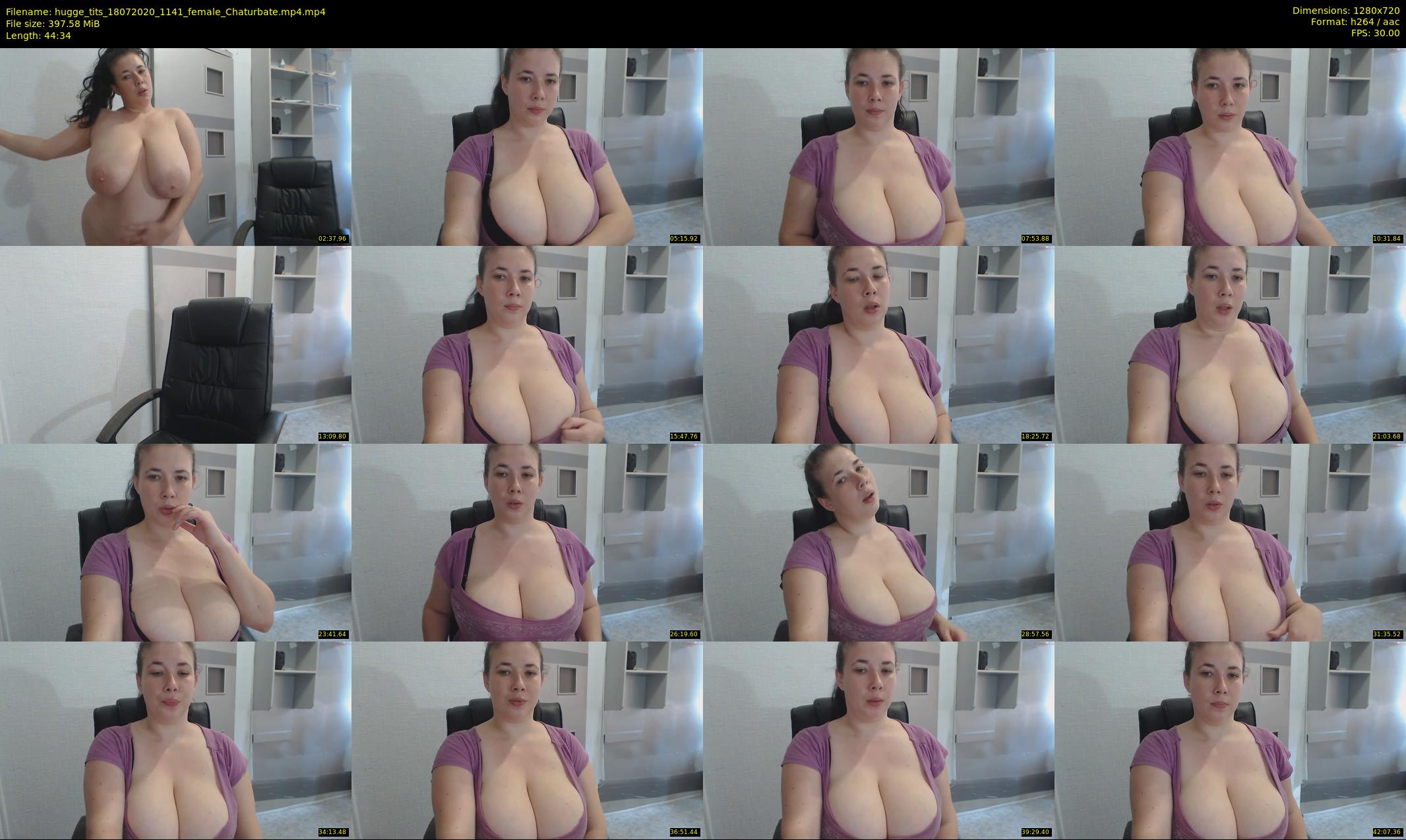 hugge_tits — 45 minute Chaturbate female cam show recording, 720p, Jul 18, 2020