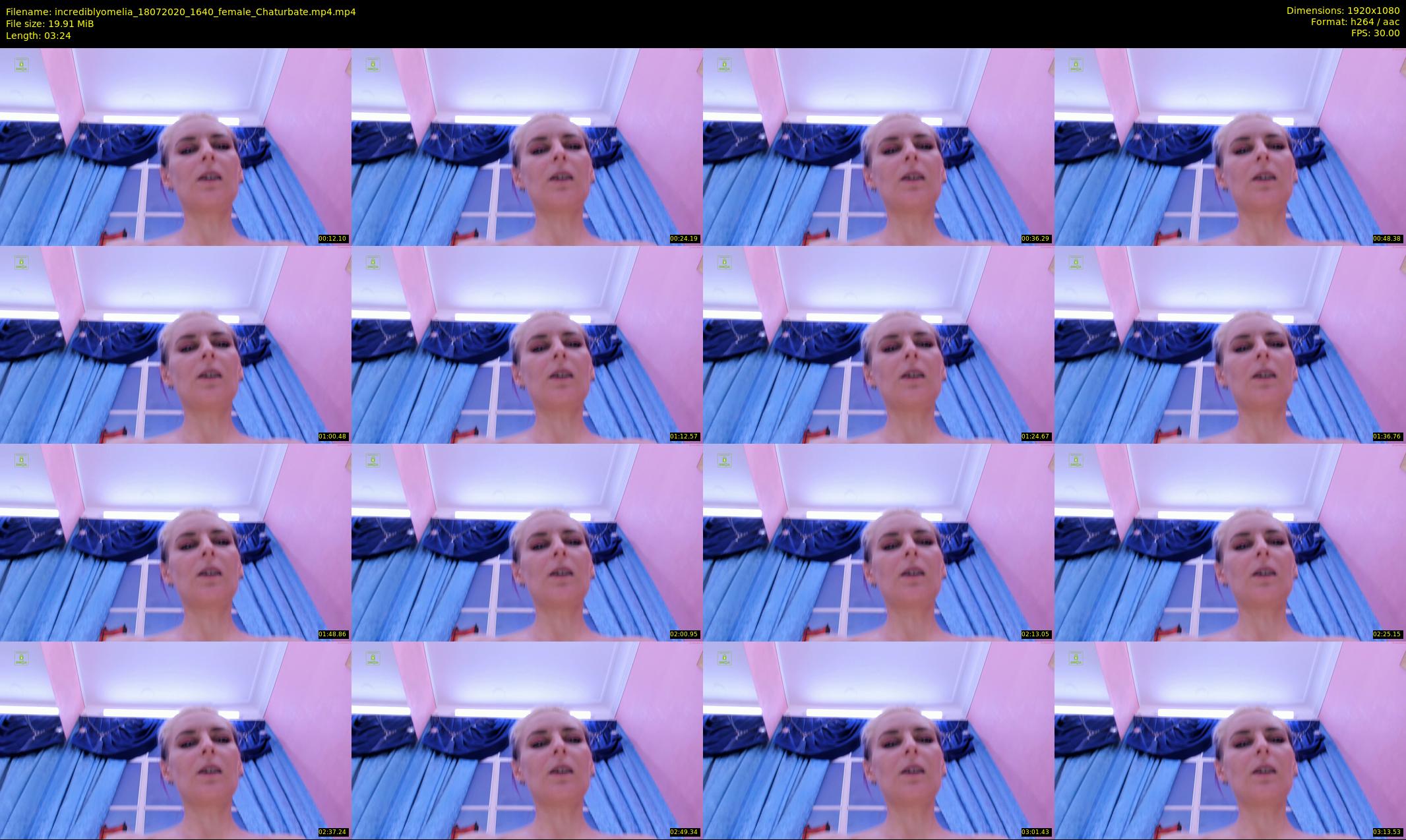 incrediblyomelia — 4 minute Chaturbate female cam show recording, 1080p, Jul 18, 2020
