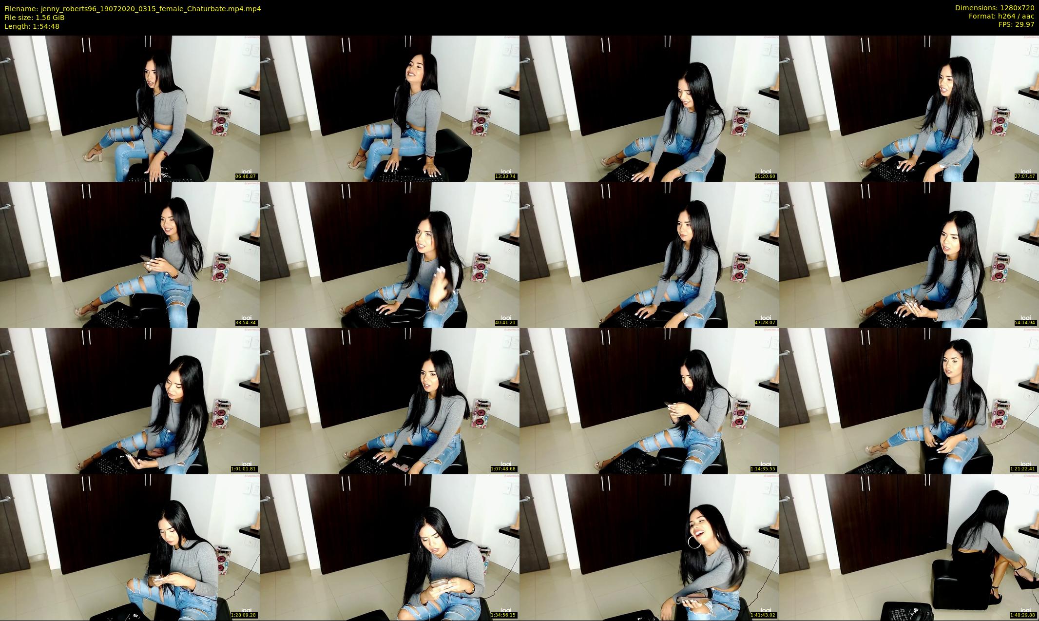 jenny_roberts96 — 115 minute Chaturbate female cam show recording, 720p, Jul 19, 2020