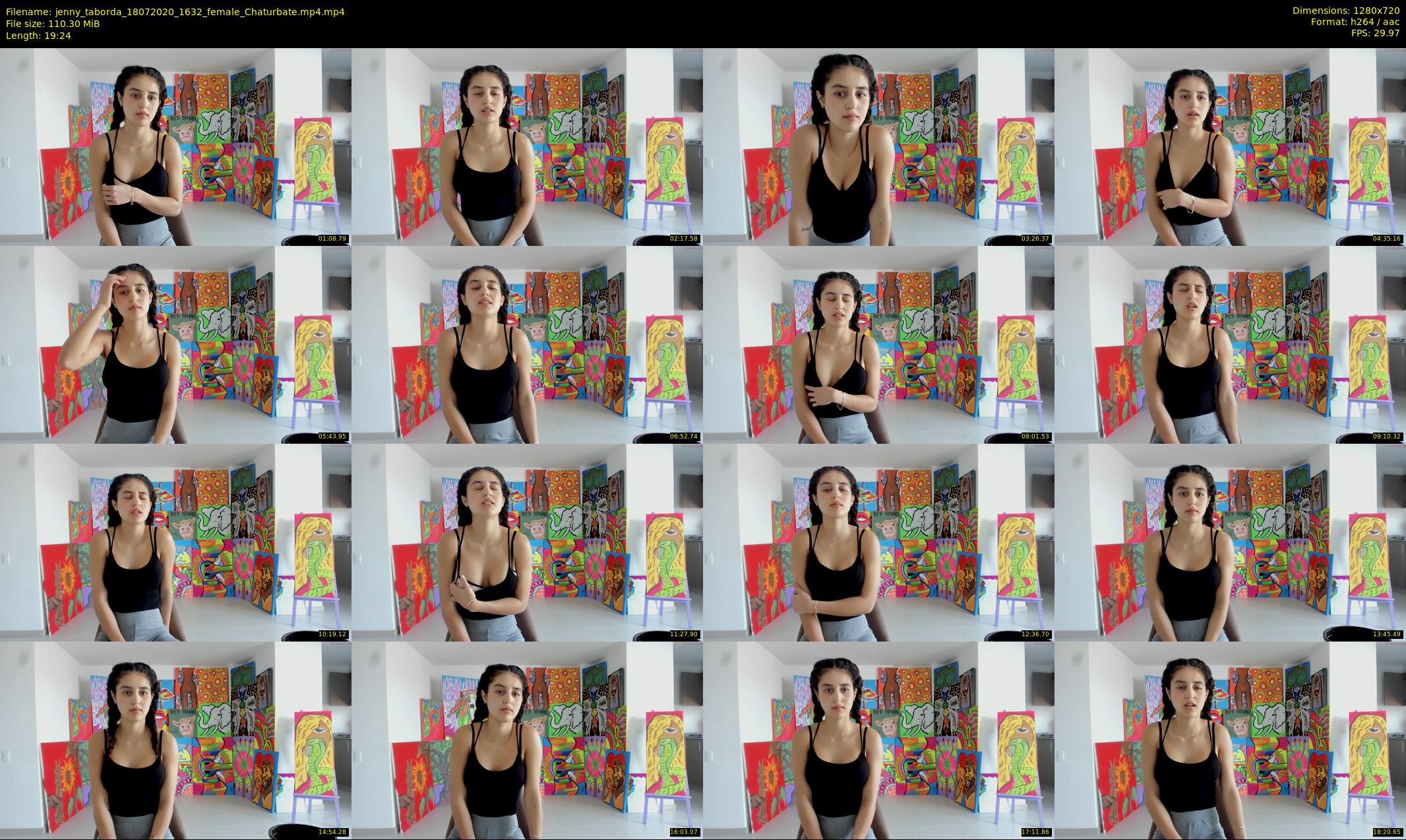 jenny_taborda — 20 minute Chaturbate female cam show recording, 720p, Jul 18, 2020