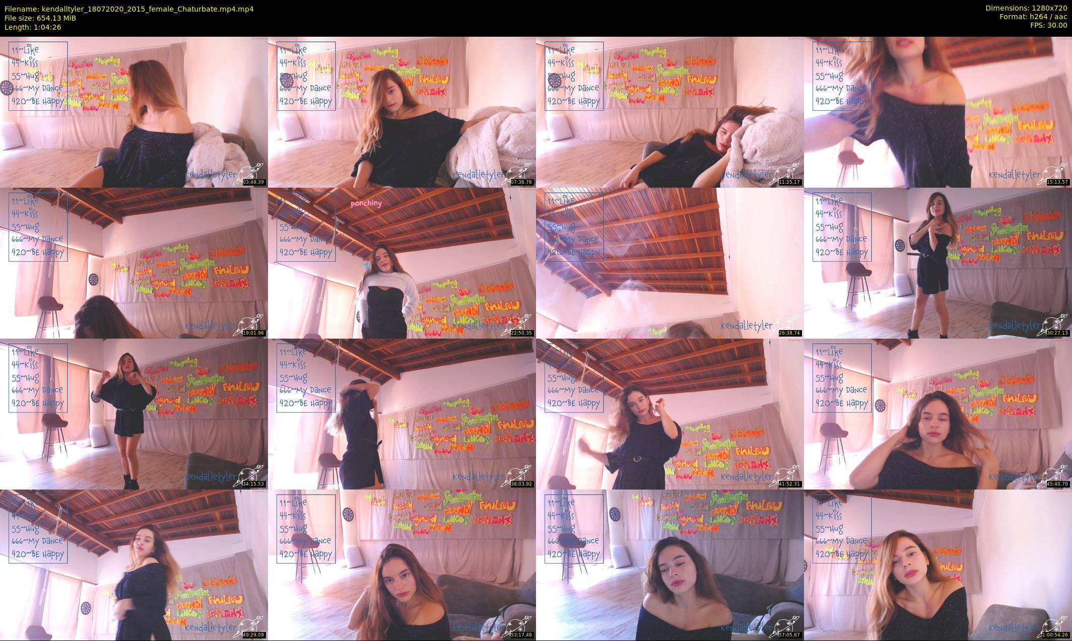 kendalltyler — 65 minute Chaturbate female cam show recording, 720p, Jul 18, 2020