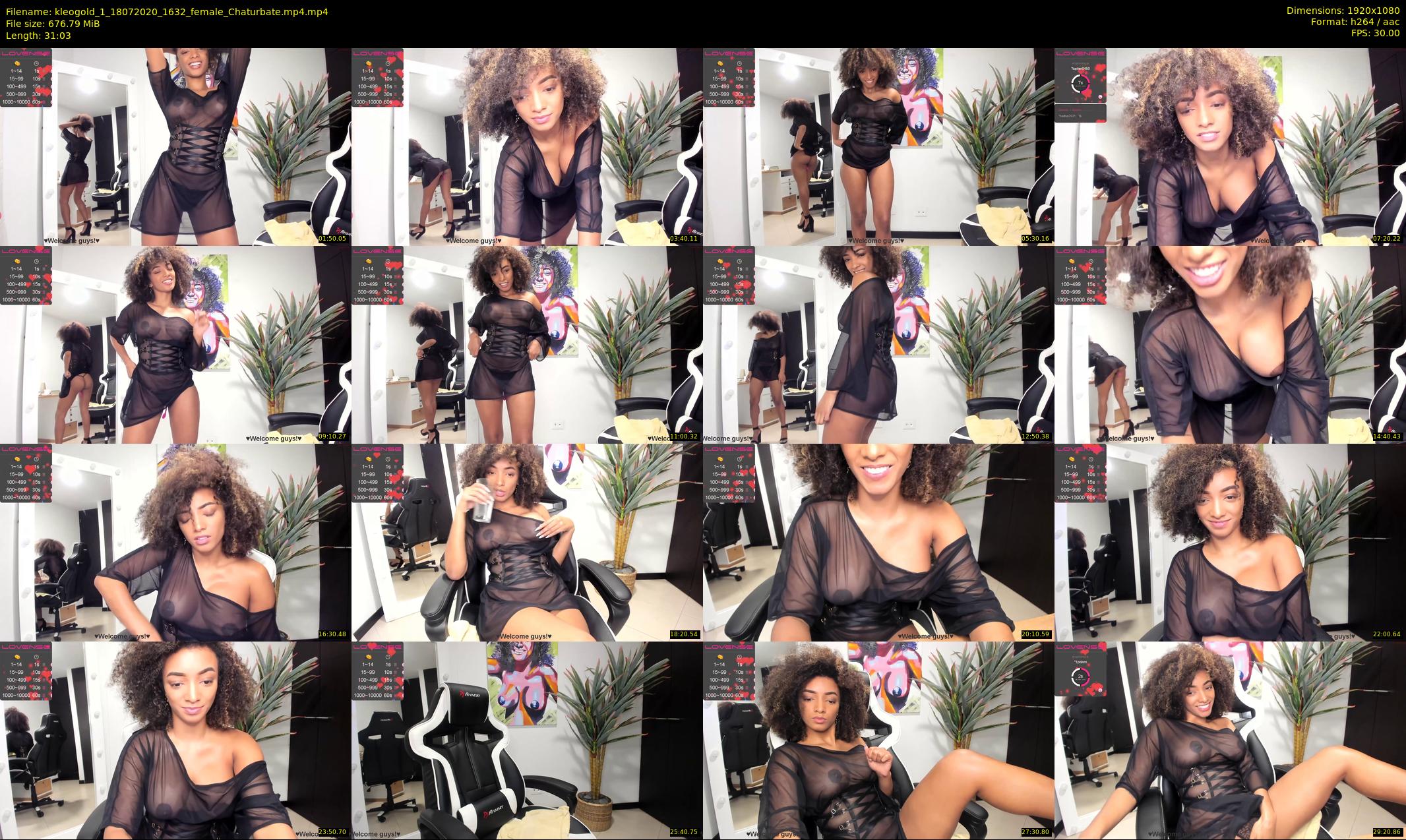 kleogold_1 — 32 minute Chaturbate female cam show recording, 1080p, Jul 18, 2020