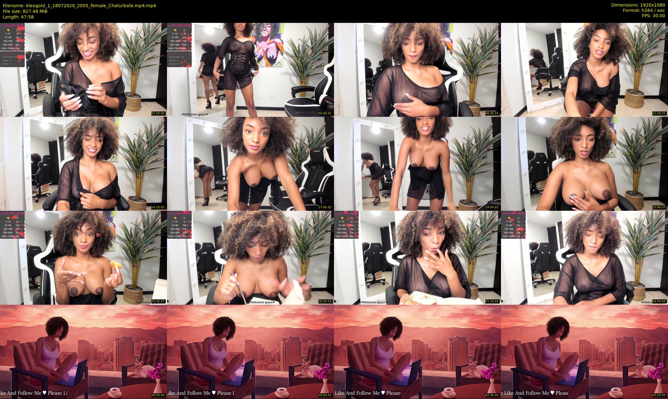 kleogold_1 — 48 minute Chaturbate female cam show recording, 1080p, Jul 18, 2020