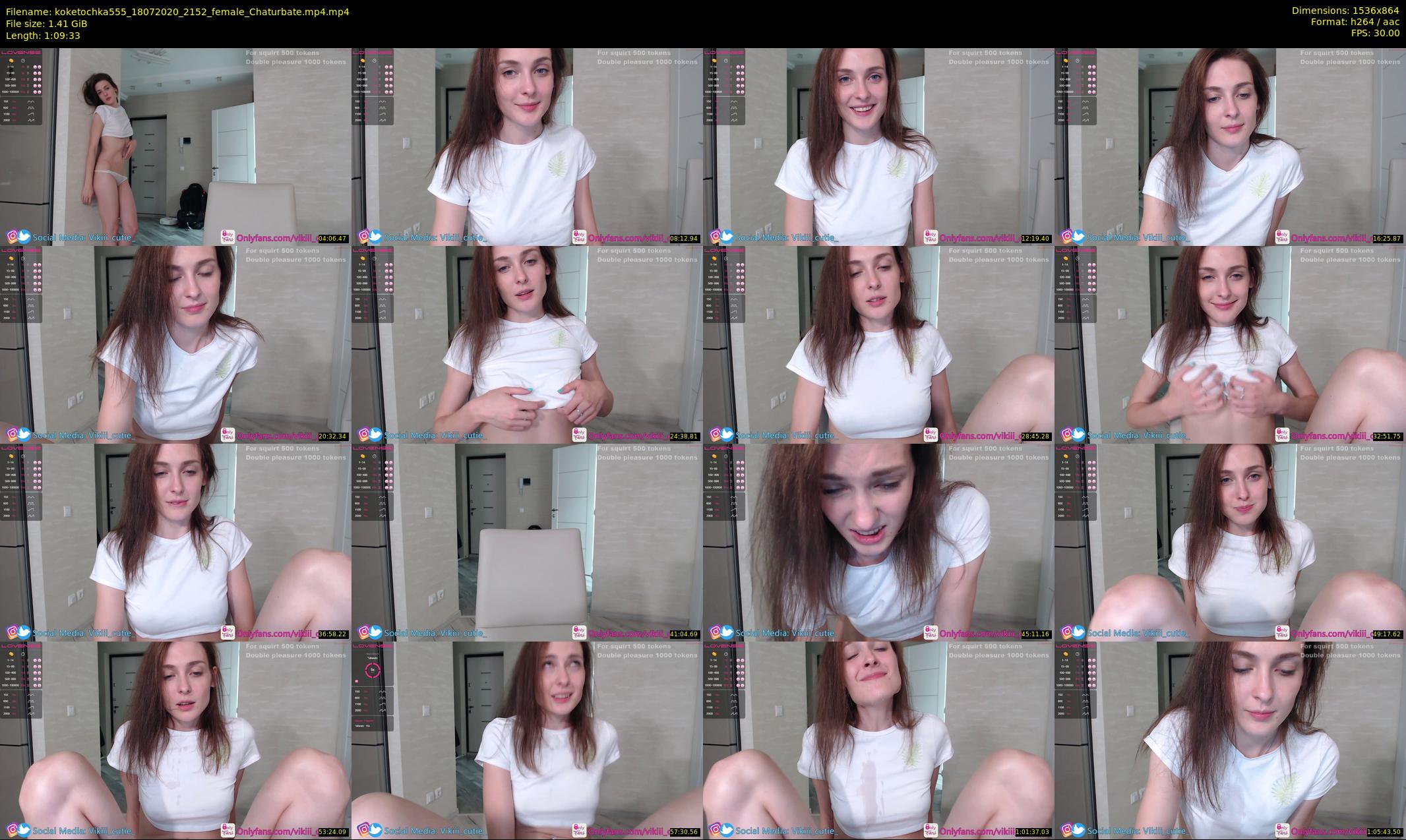 koketochka555 — 70 minute Chaturbate female cam show recording, 720p, Jul 18, 2020