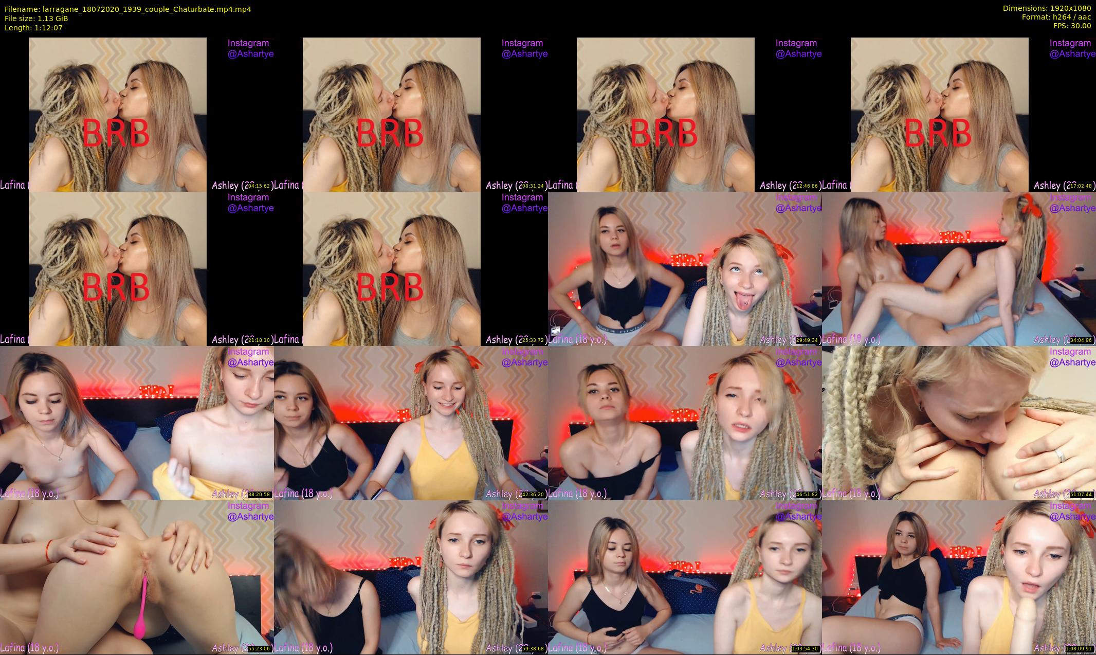 larragane — 73 minute Chaturbate couple cam show recording, 1080p, Jul 18, 2020