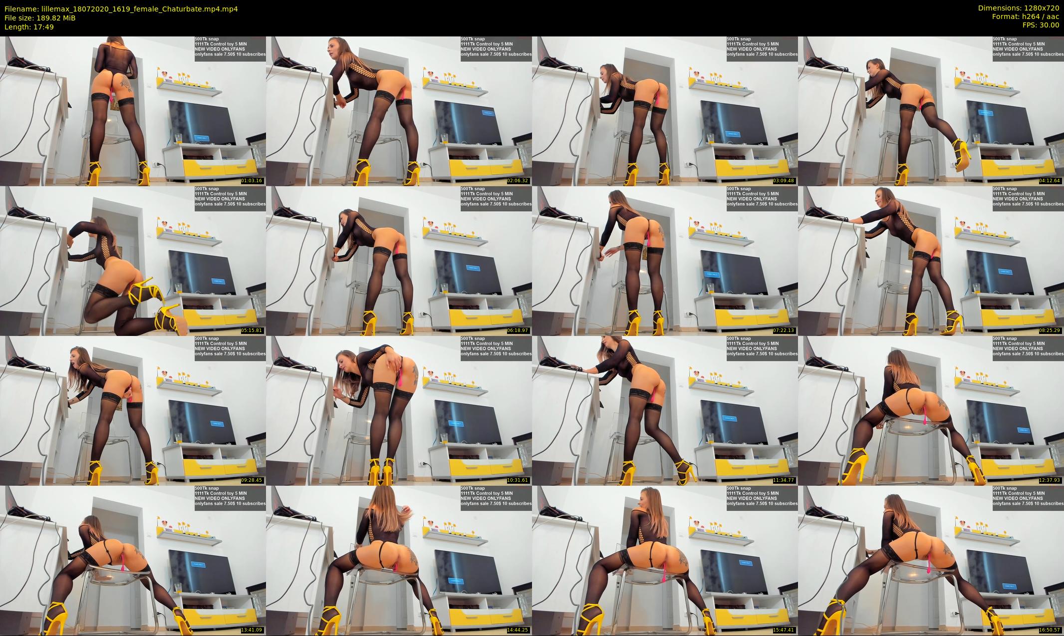 lillemax — 18 minute Chaturbate female cam show recording, 720p, Jul 18, 2020