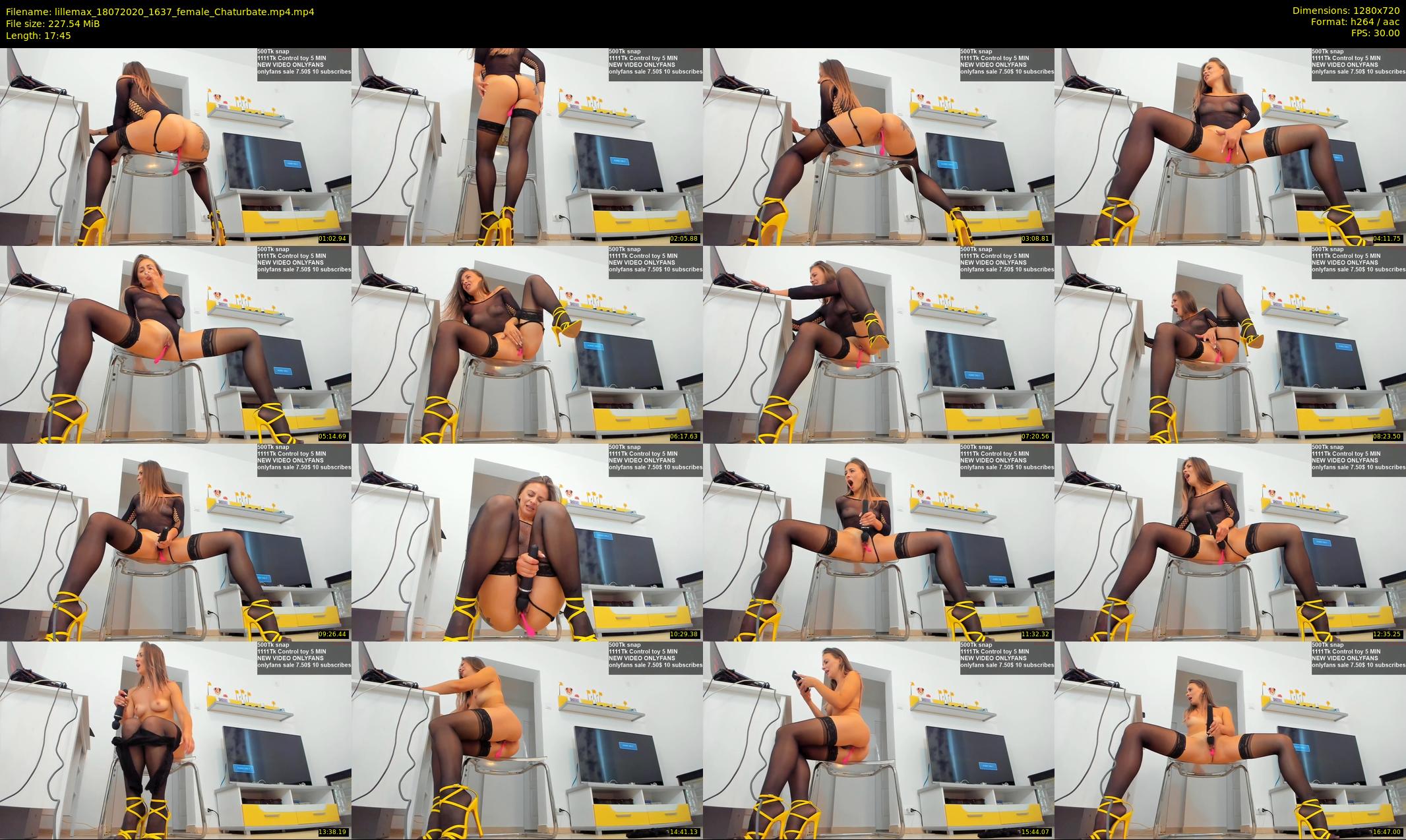 lillemax — 18 minute Chaturbate female cam show recording, 720p, Jul 18, 2020