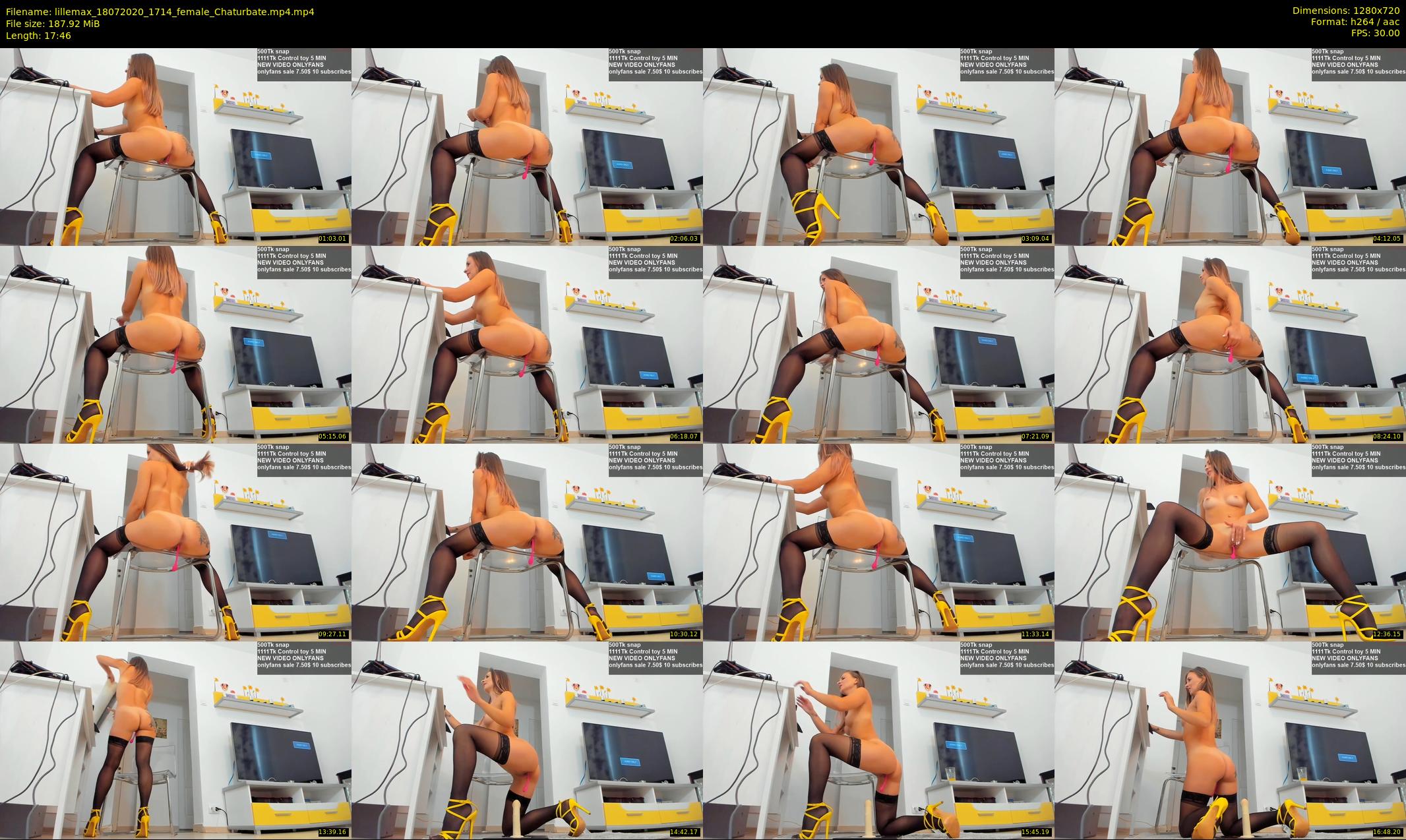 lillemax — 18 minute Chaturbate female cam show recording, 720p, Jul 18, 2020
