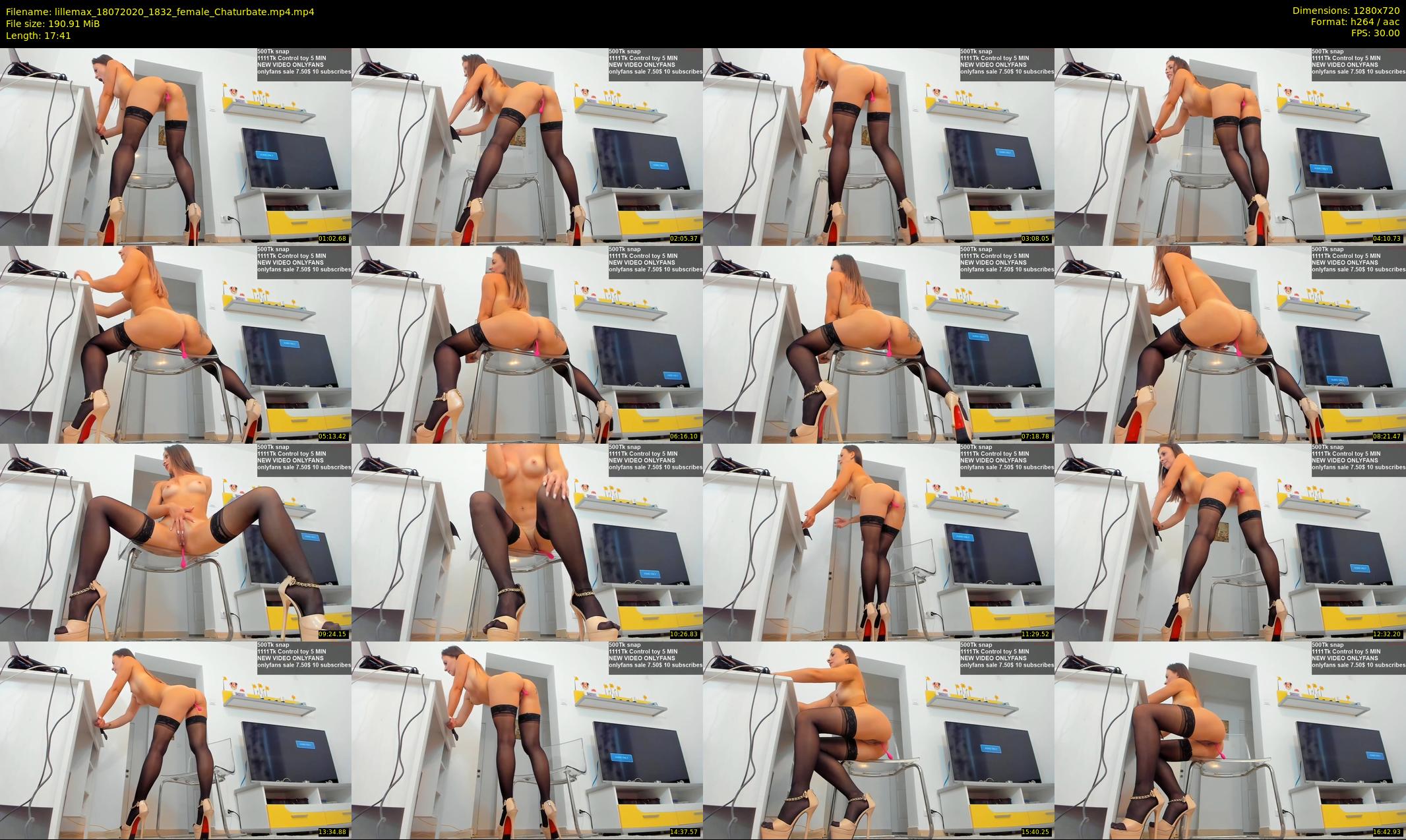 lillemax — 18 minute Chaturbate female cam show recording, 720p, Jul 18, 2020
