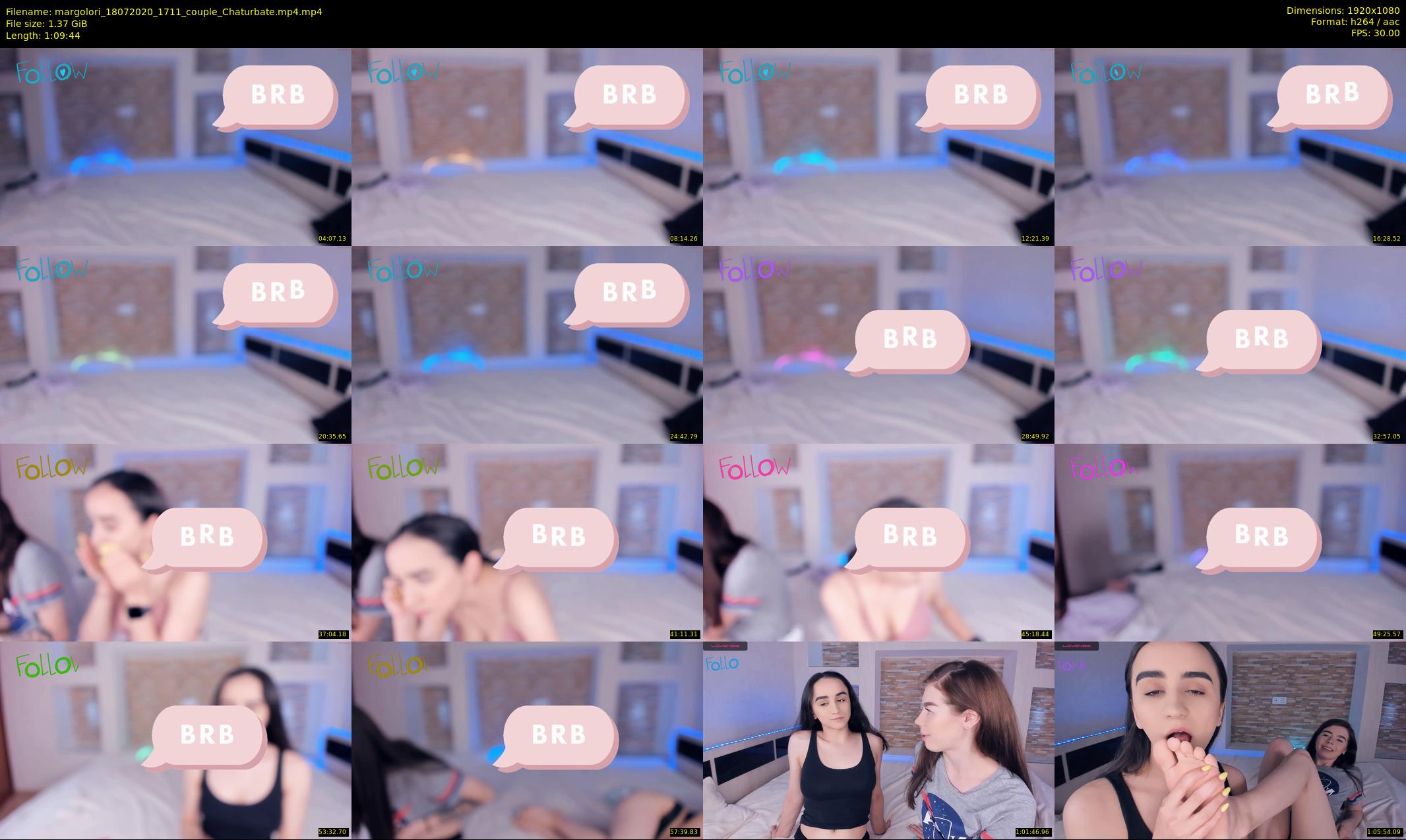 margolori — 70 minute Chaturbate couple cam show recording, 1080p, Jul 18, 2020