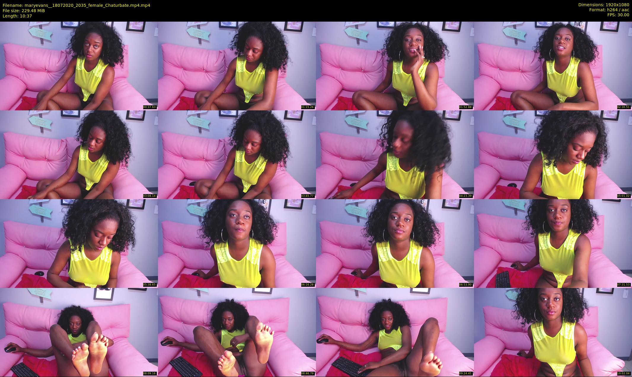 maryevans_ — 11 minute Chaturbate female cam show recording, 1080p, Jul 18, 2020
