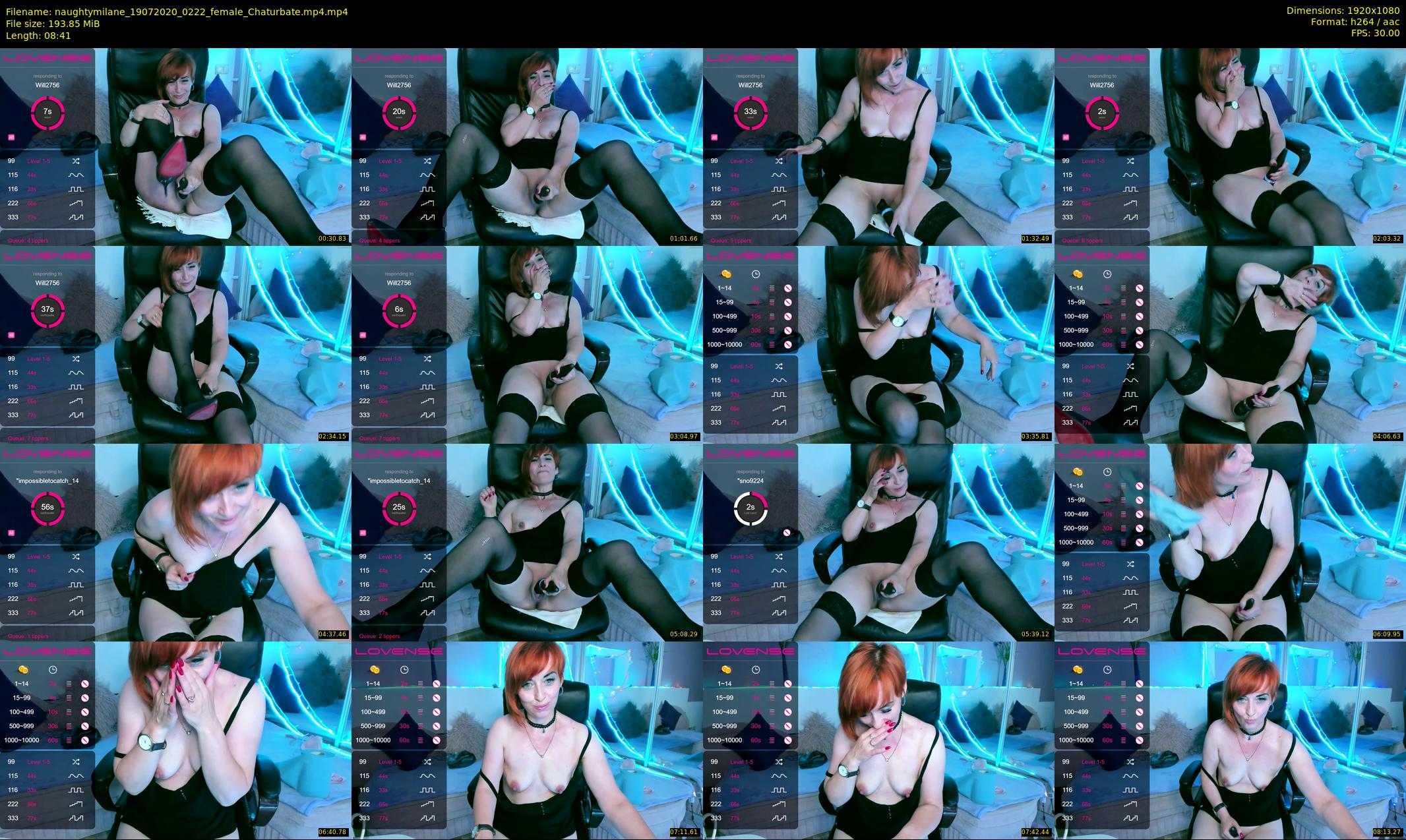 naughtymilane — 9 minute Chaturbate female cam show recording, 1080p, Jul 19, 2020