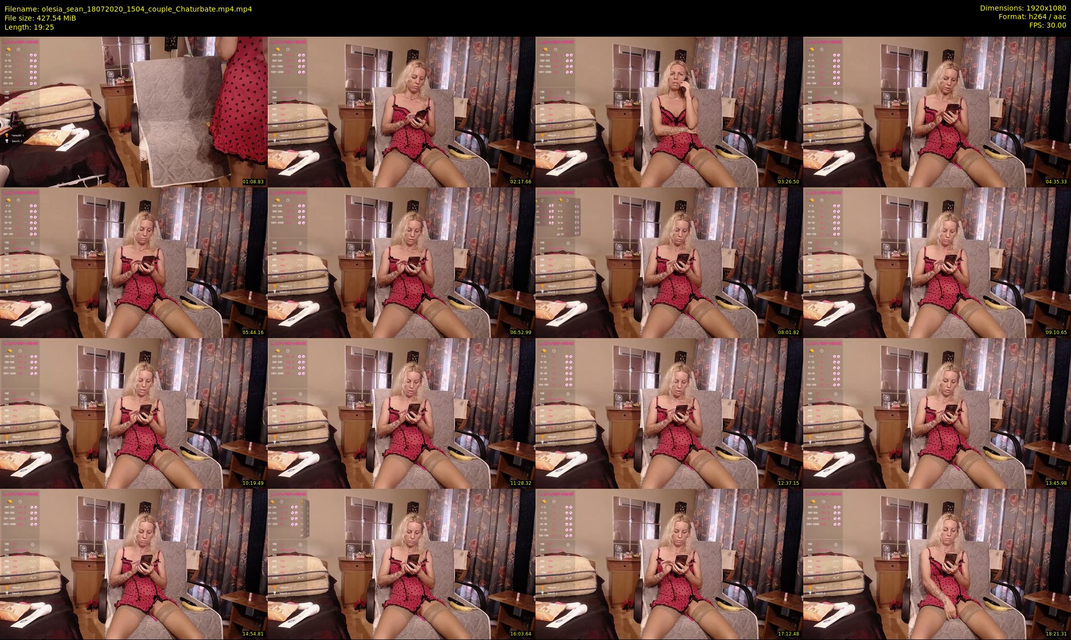 olesia_sean — 20 minute Chaturbate couple cam show recording, 1080p, Jul 18, 2020
