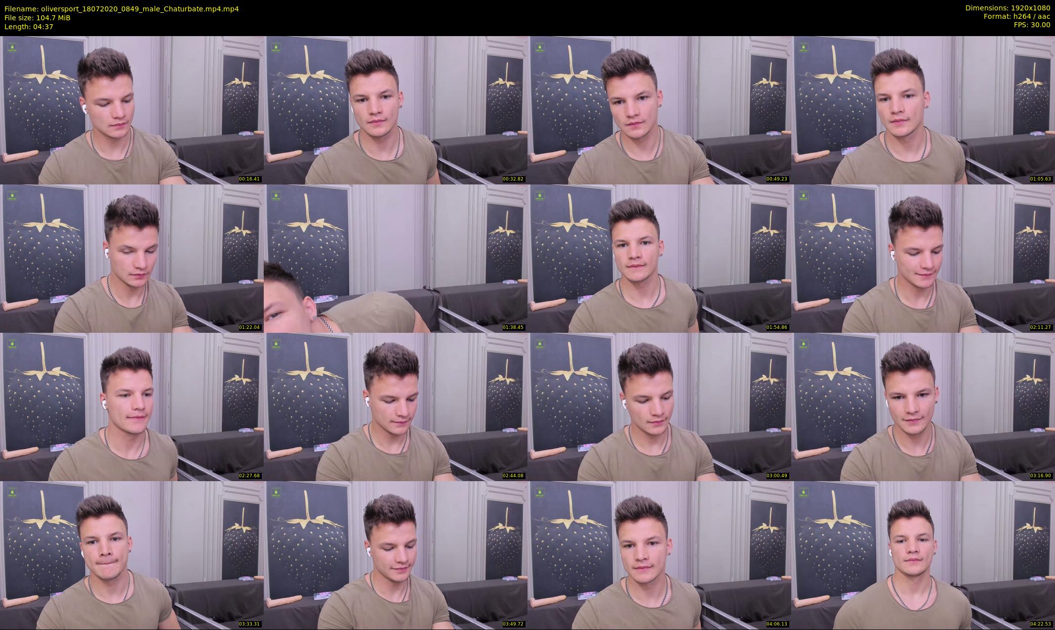 oliversport — 5 minute Chaturbate male cam show recording, 1080p, Jul 18, 2020