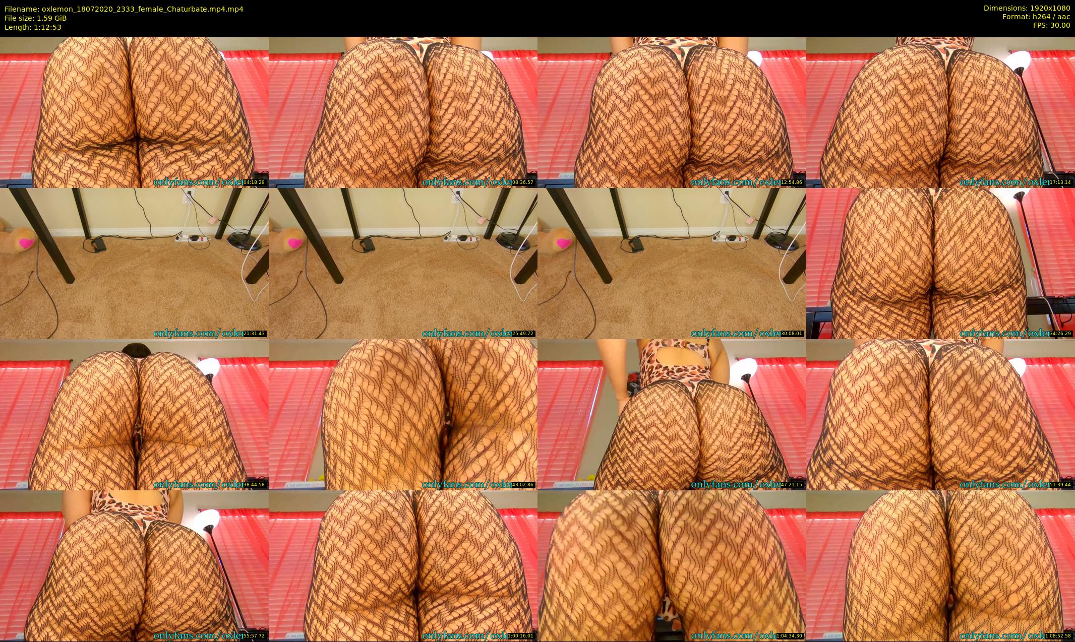 oxlemon — 73 minute Chaturbate female cam show recording, 1080p, Jul 18, 2020