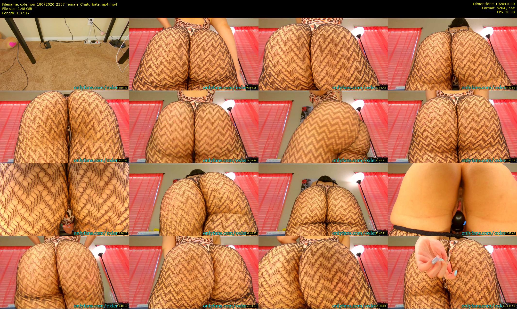 oxlemon — 68 minute Chaturbate female cam show recording, 1080p, Jul 18, 2020