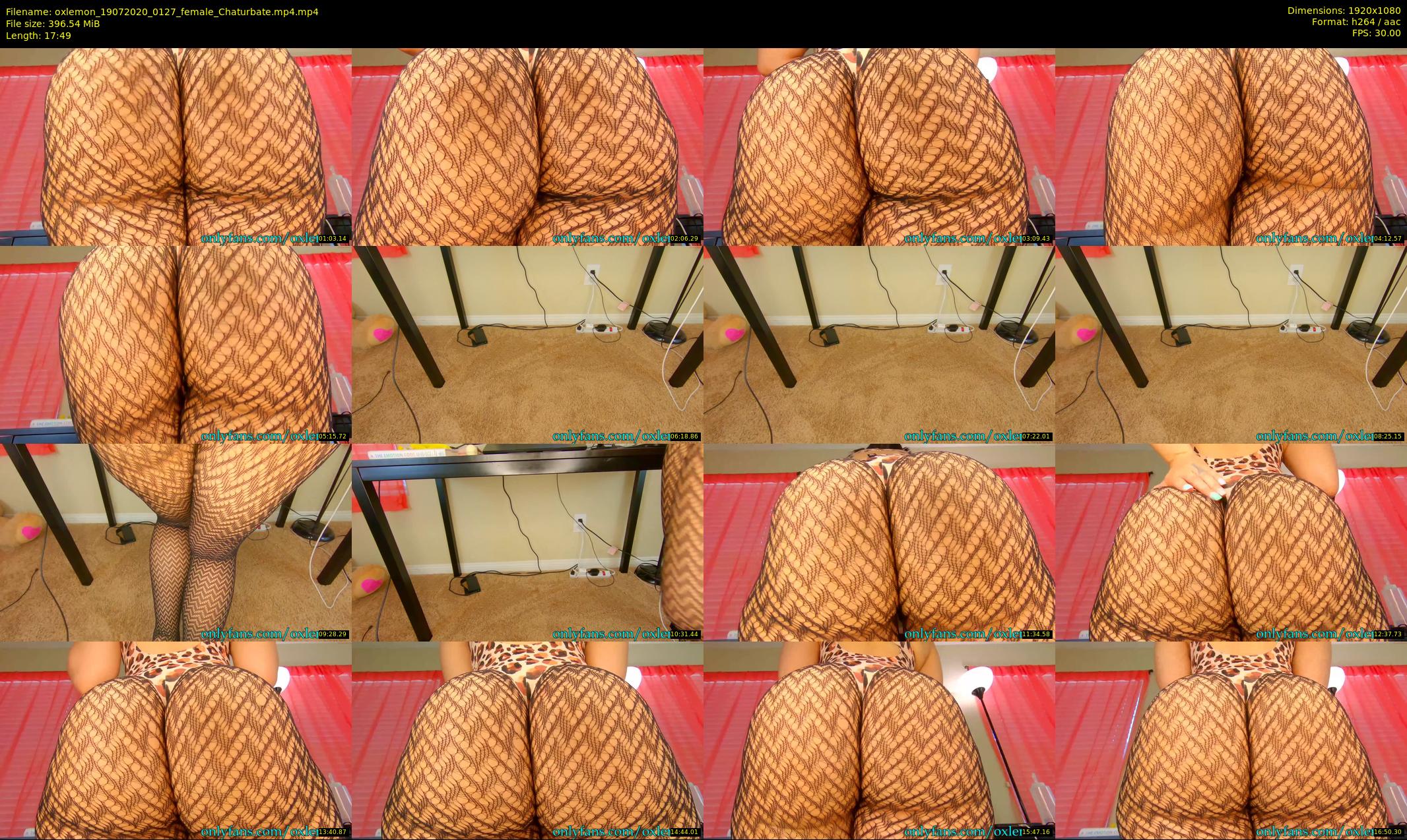 oxlemon — 18 minute Chaturbate female cam show recording, 1080p, Jul 19, 2020