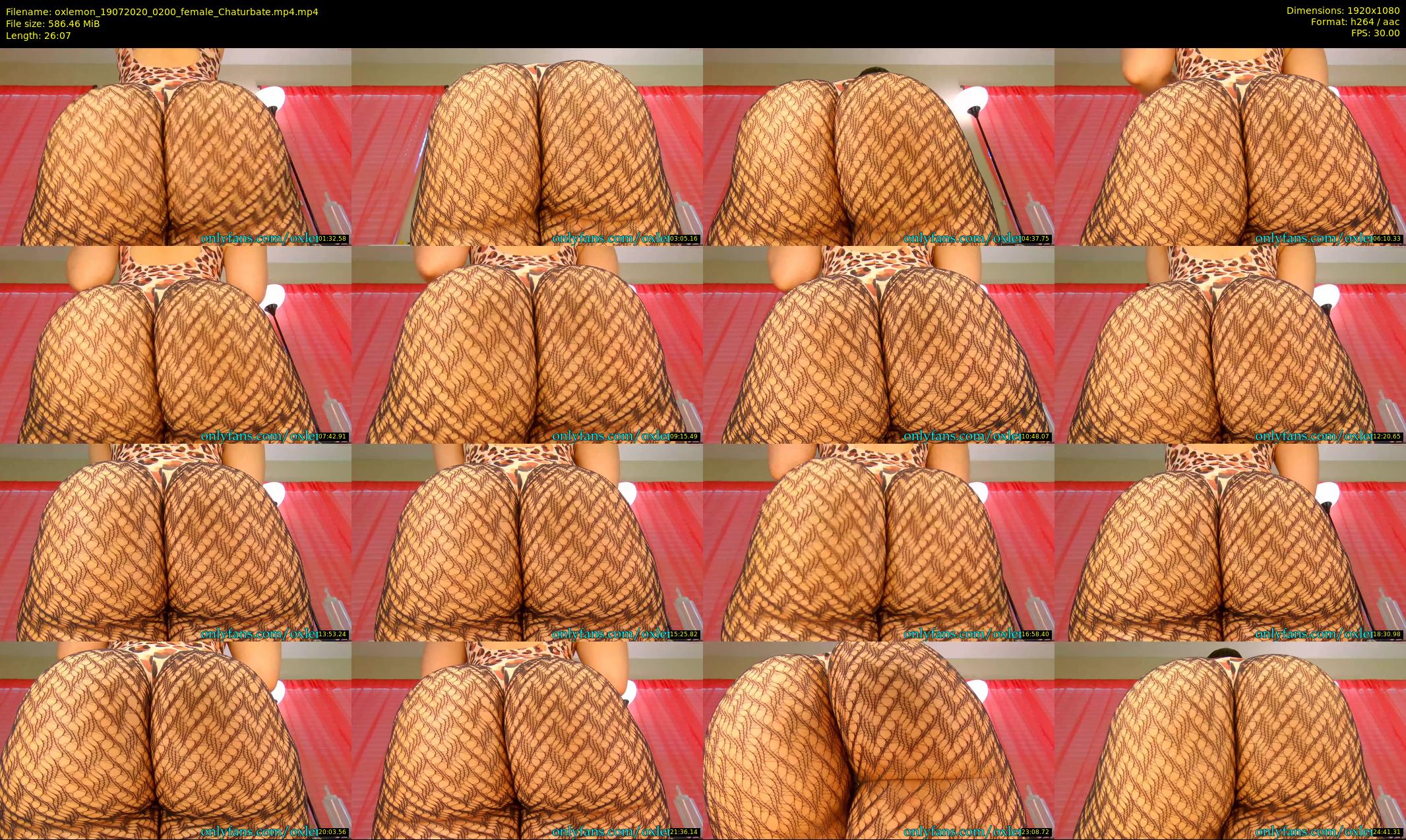 oxlemon — 27 minute Chaturbate female cam show recording, 1080p, Jul 19, 2020