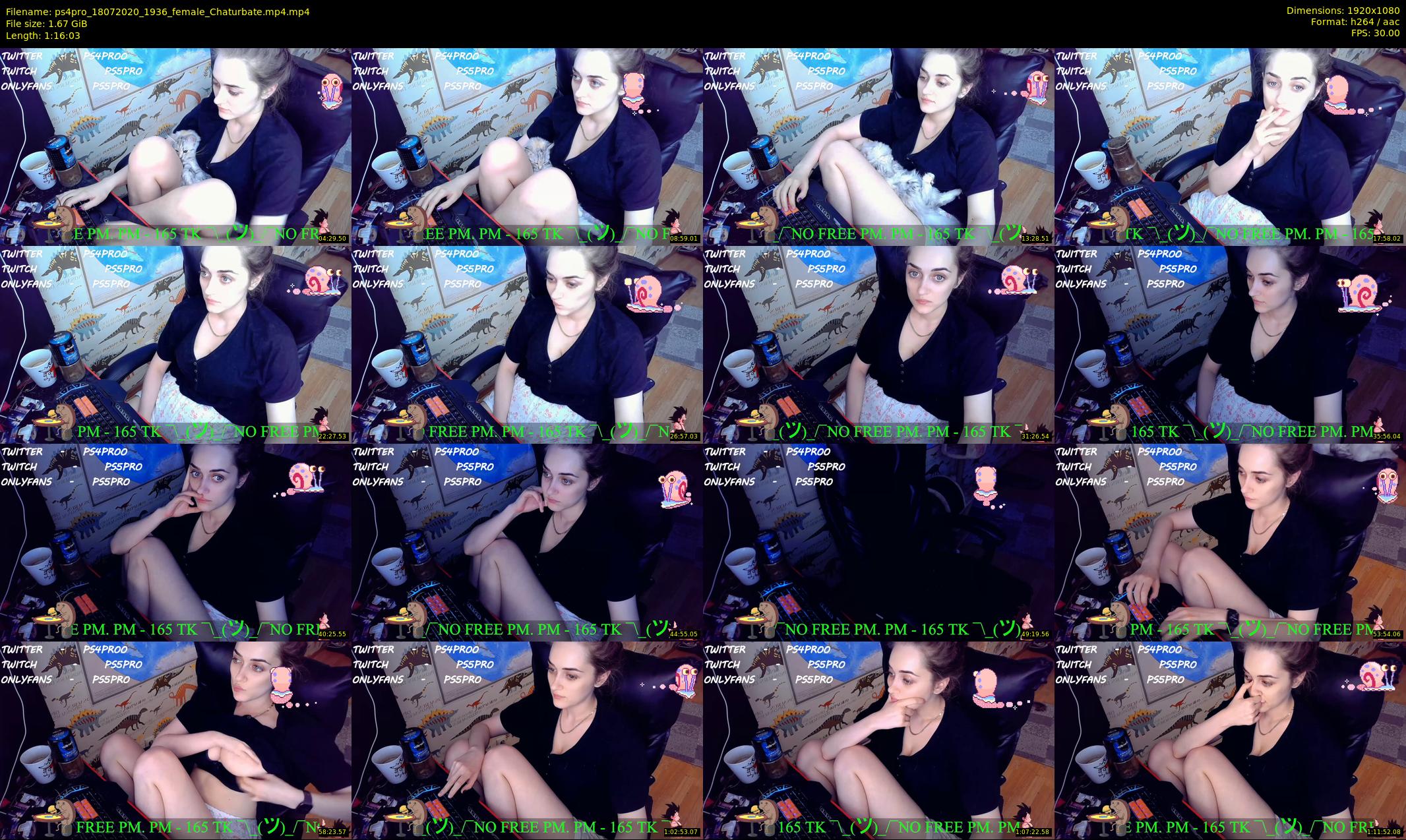 ps4pro — 77 minute Chaturbate female cam show recording, 1080p, Jul 18, 2020