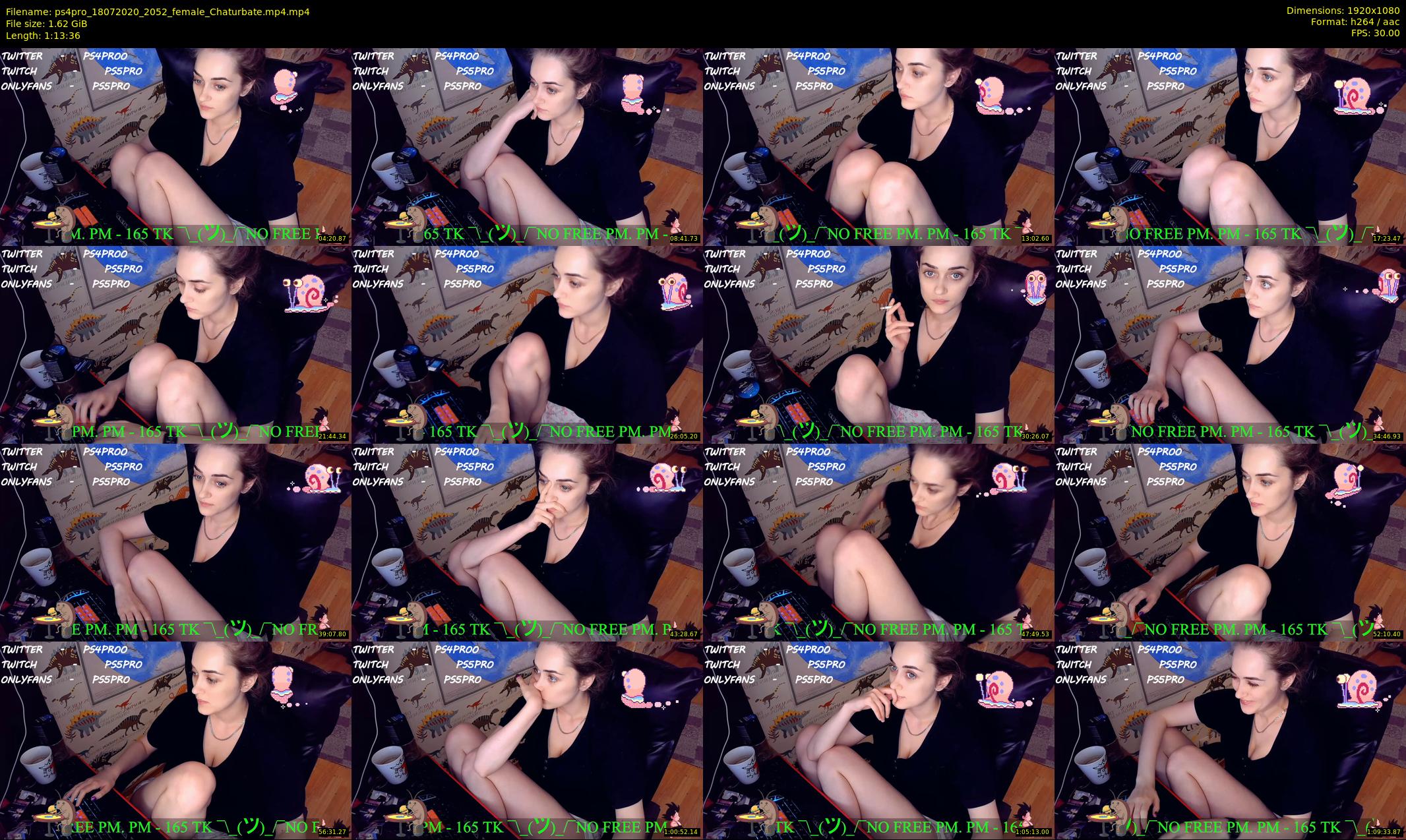 ps4pro — 74 minute Chaturbate female cam show recording, 1080p, Jul 18, 2020