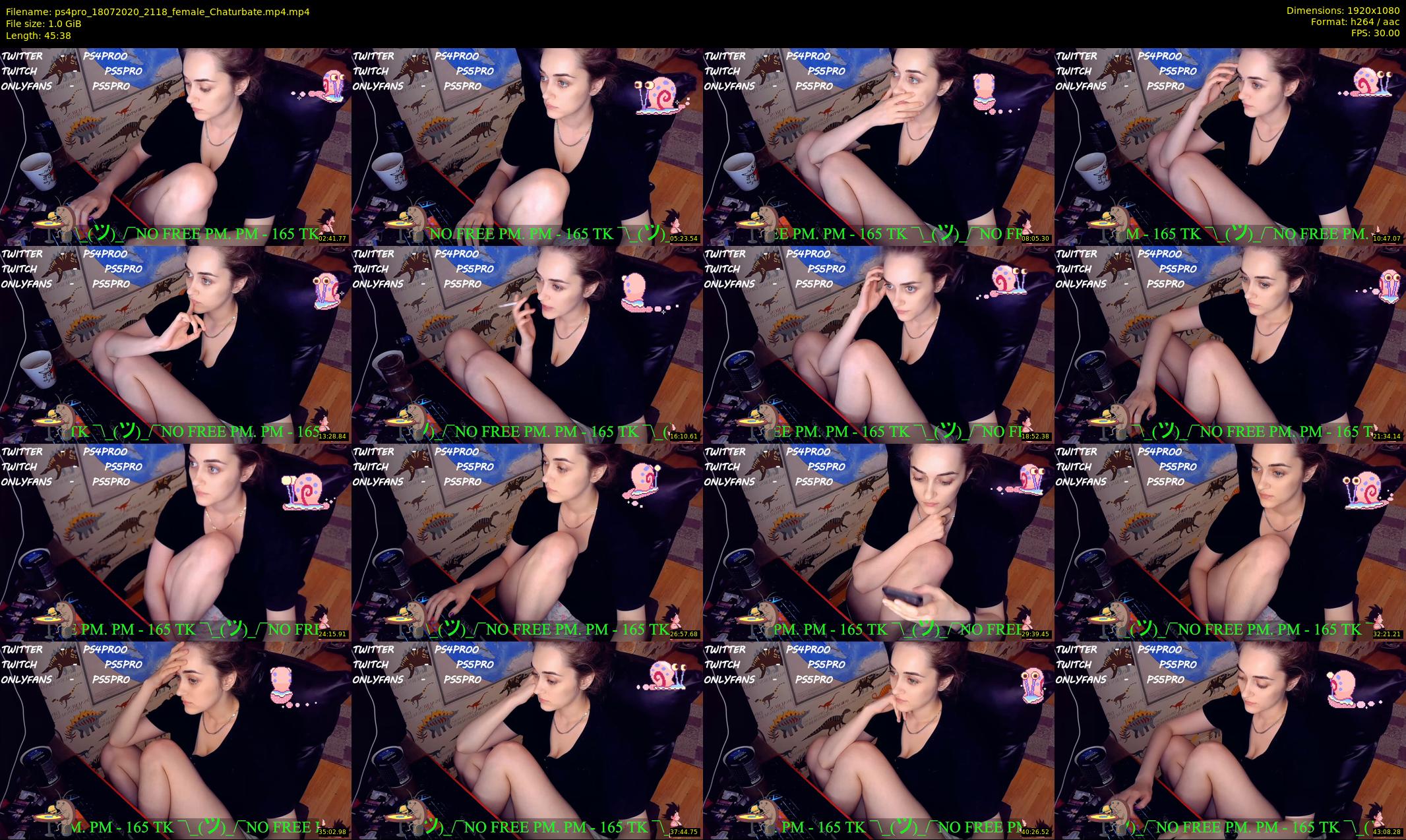 ps4pro — 46 minute Chaturbate female cam show recording, 1080p, Jul 18, 2020