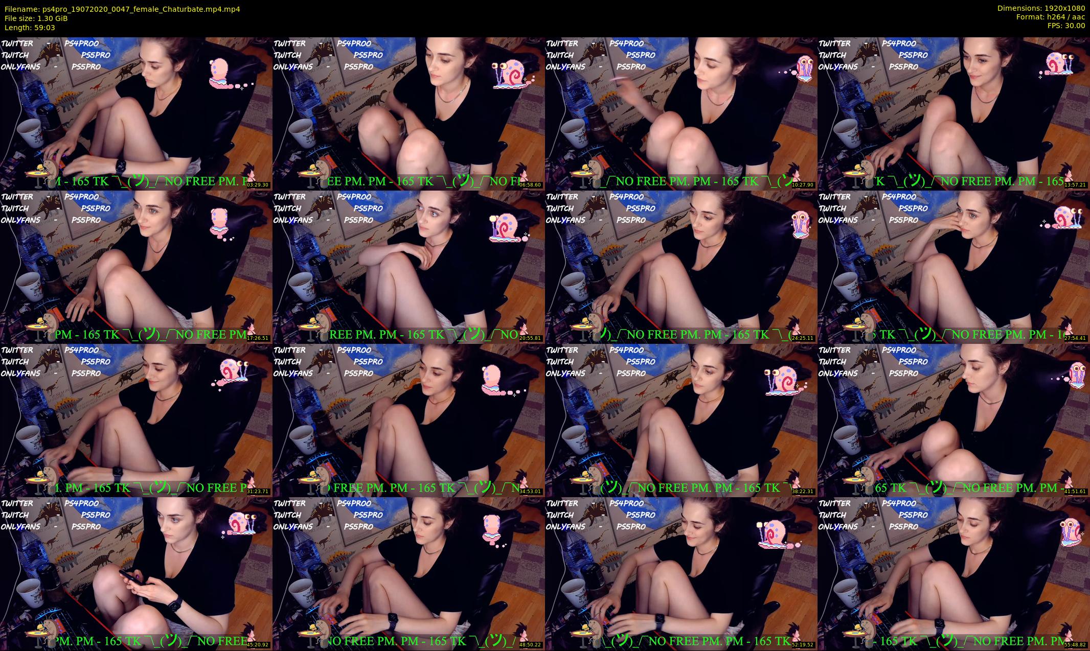 ps4pro — 60 minute Chaturbate female cam show recording, 1080p, Jul 19, 2020