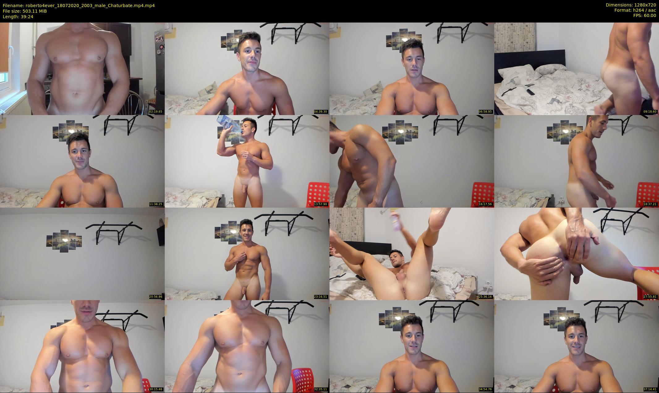 roberto4ever — 40 minute Chaturbate male cam show recording, 720p, Jul 18, 2020