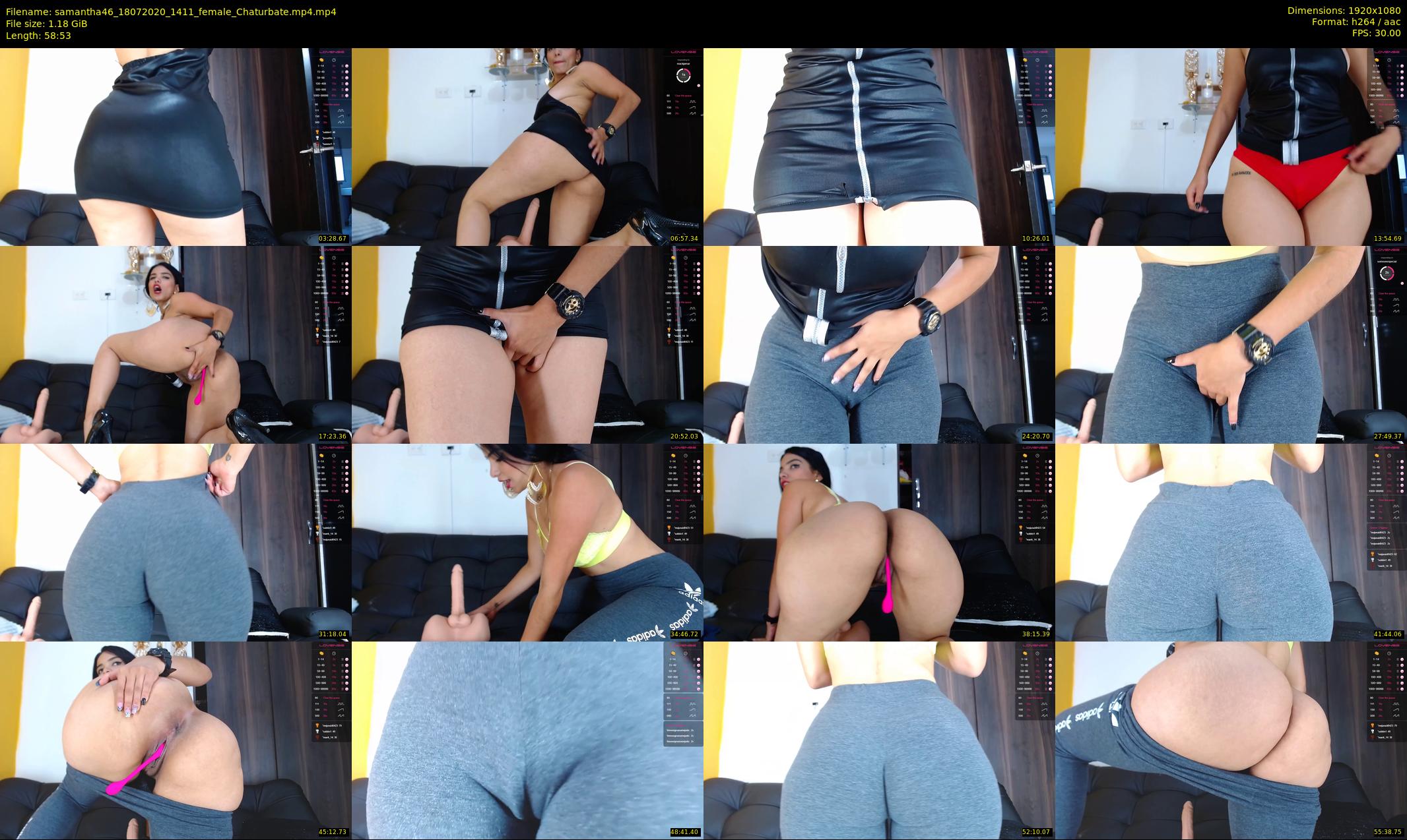 samantha46 — 59 minute Chaturbate female cam show recording, 1080p, Jul 18, 2020