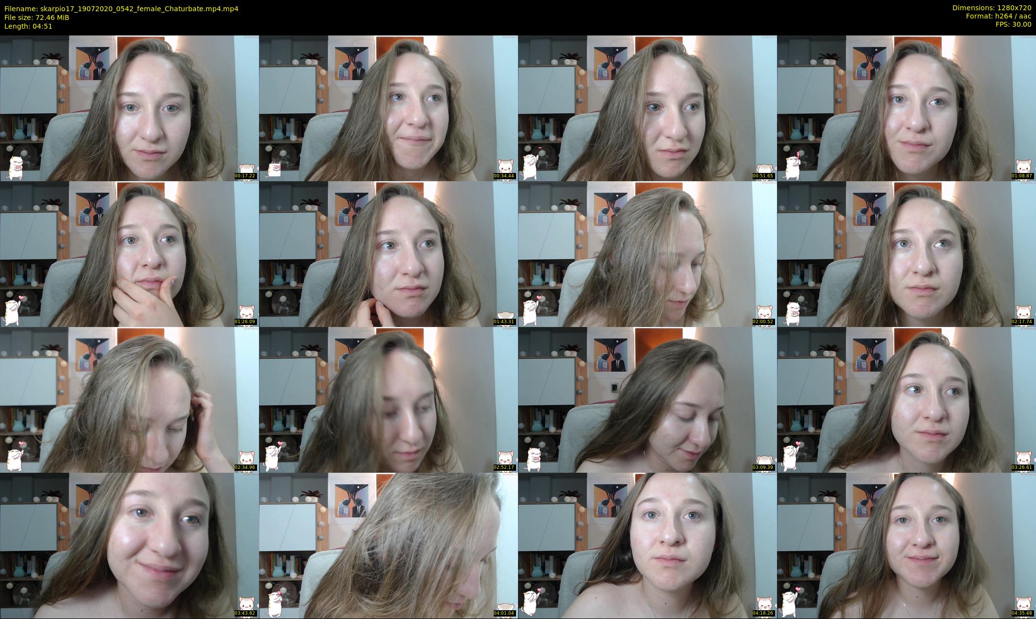 skarpio17 — 5 minute Chaturbate female cam show recording, 720p, Jul 19, 2020