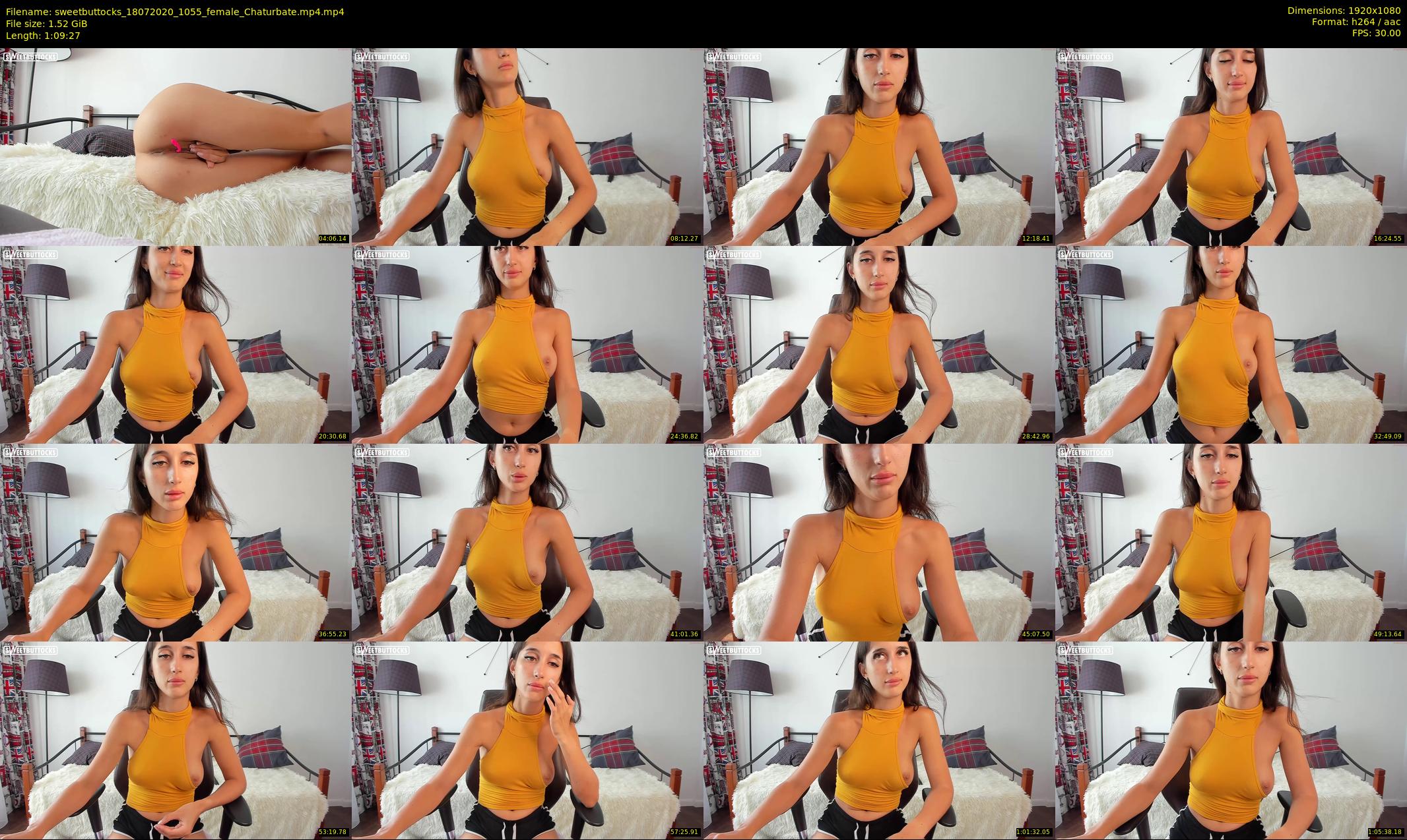 sweetbuttocks — 70 minute Chaturbate female cam show recording, 1080p, Jul 18, 2020