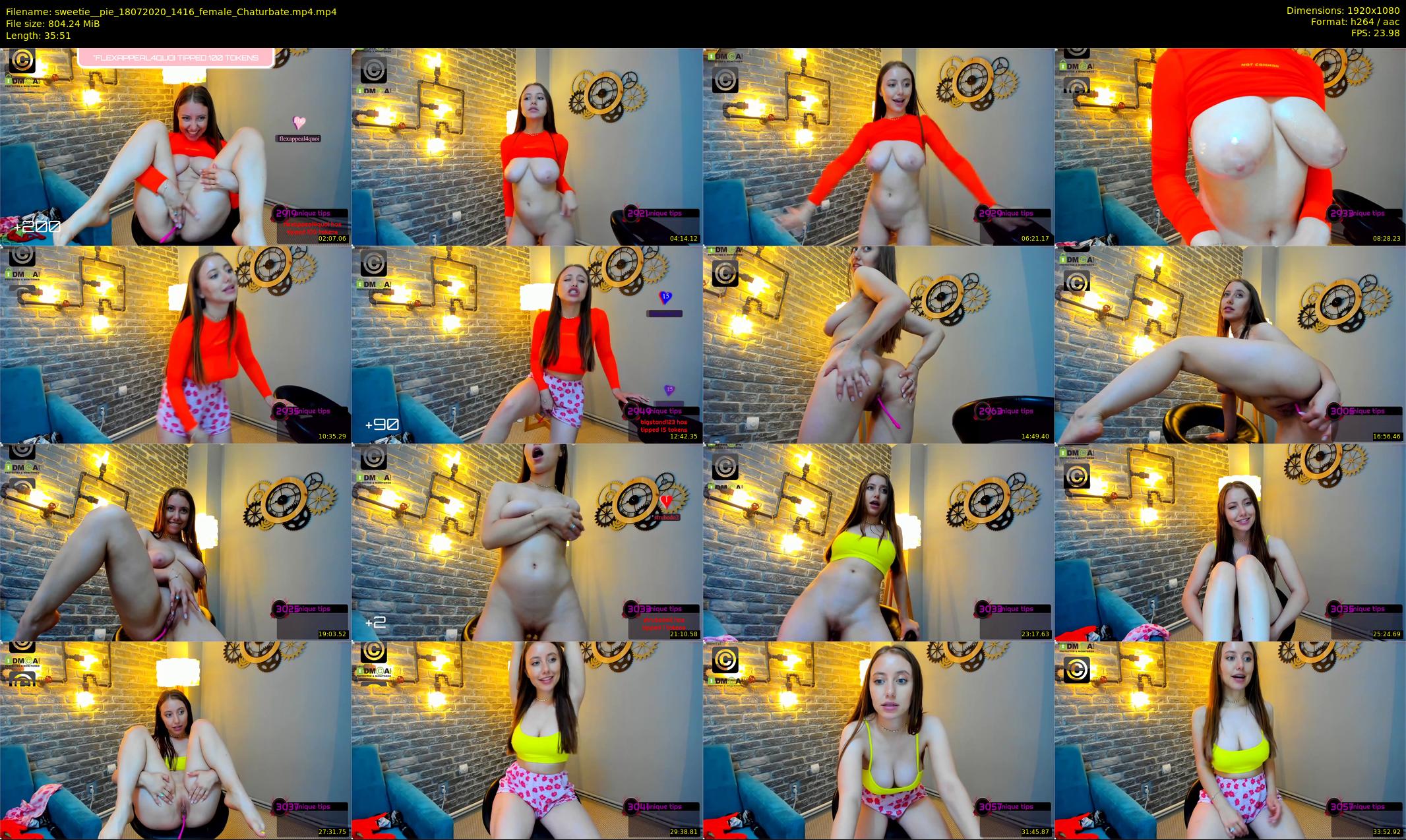 sweetie__pie — 36 minute Chaturbate female cam show recording, 1080p, Jul 18, 2020