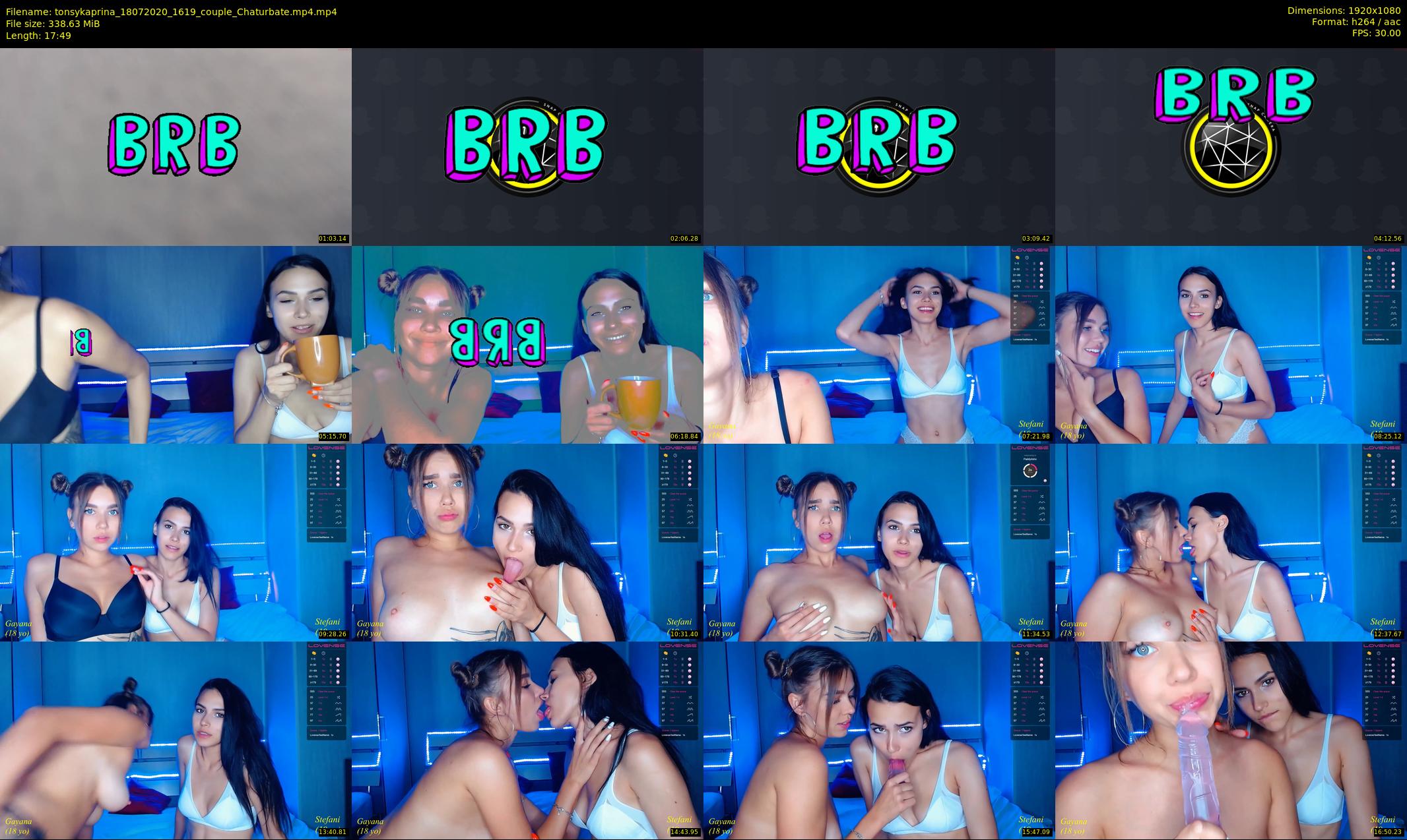 tonsykaprina — 18 minute Chaturbate couple cam show recording, 1080p, Jul 18, 2020