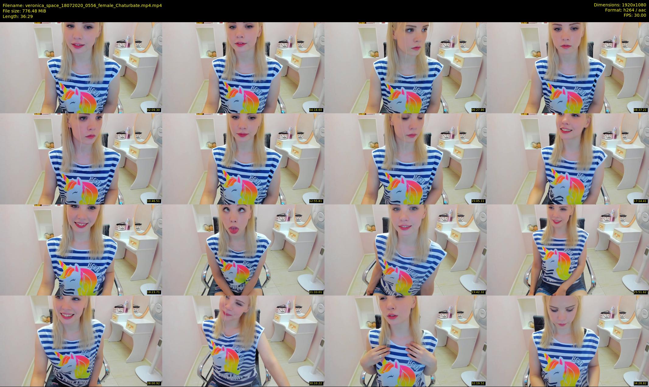 veronica_space — 37 minute Chaturbate female cam show recording, 1080p, Jul 18, 2020